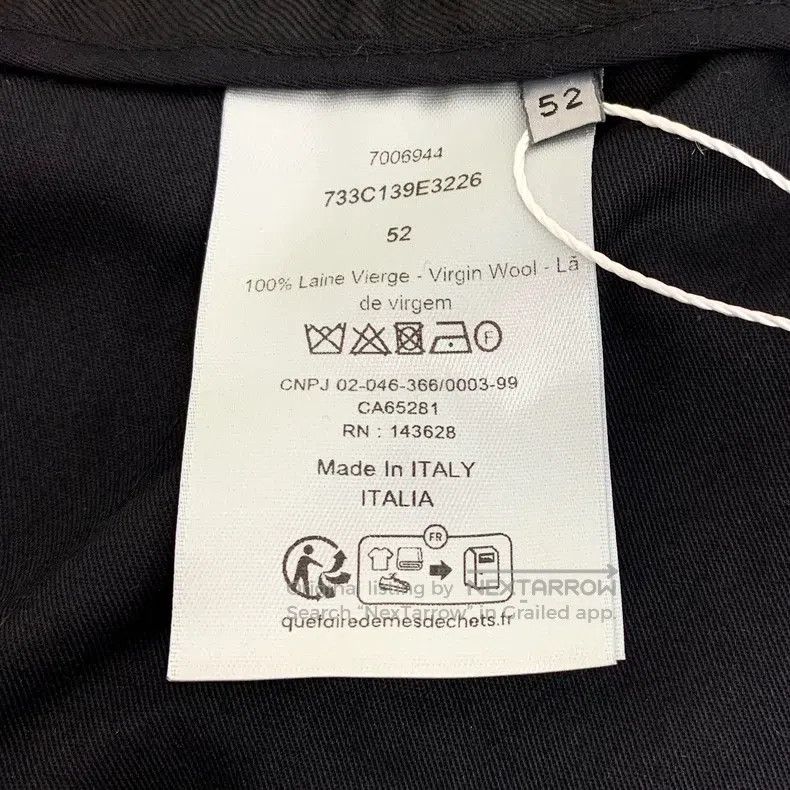 Dior Dior Black wool tie-up casual trousers Size US 36 / EU 52 - 6 Thumbnail