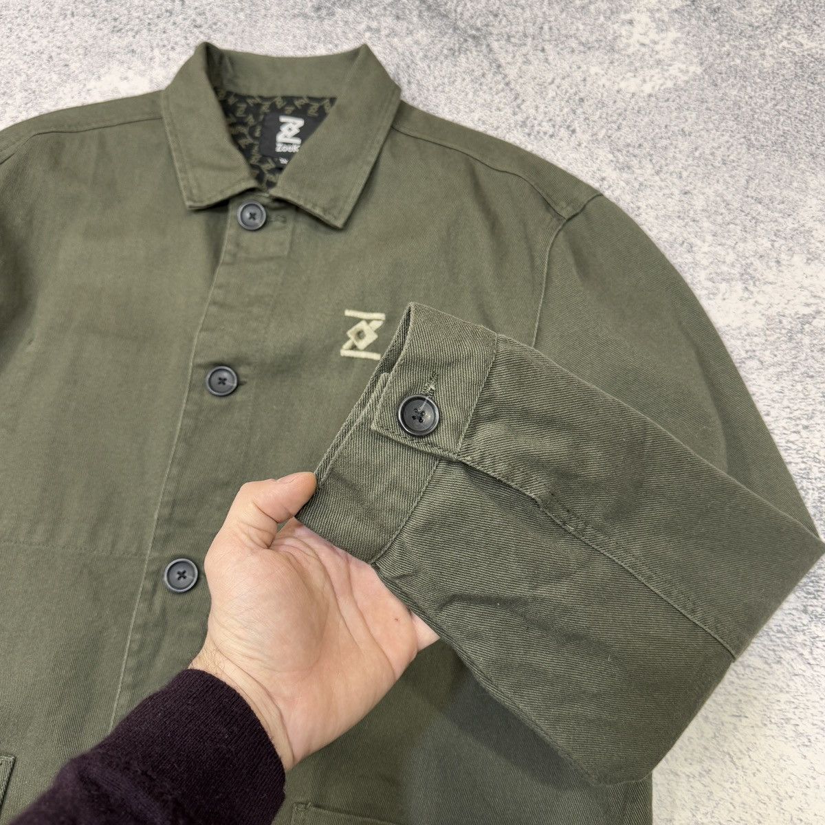 Vintage ZoeK Cotton Twill Inkas Jacket XL Olive Embroidered Size US XL / EU 56 / 4 - 6 Thumbnail