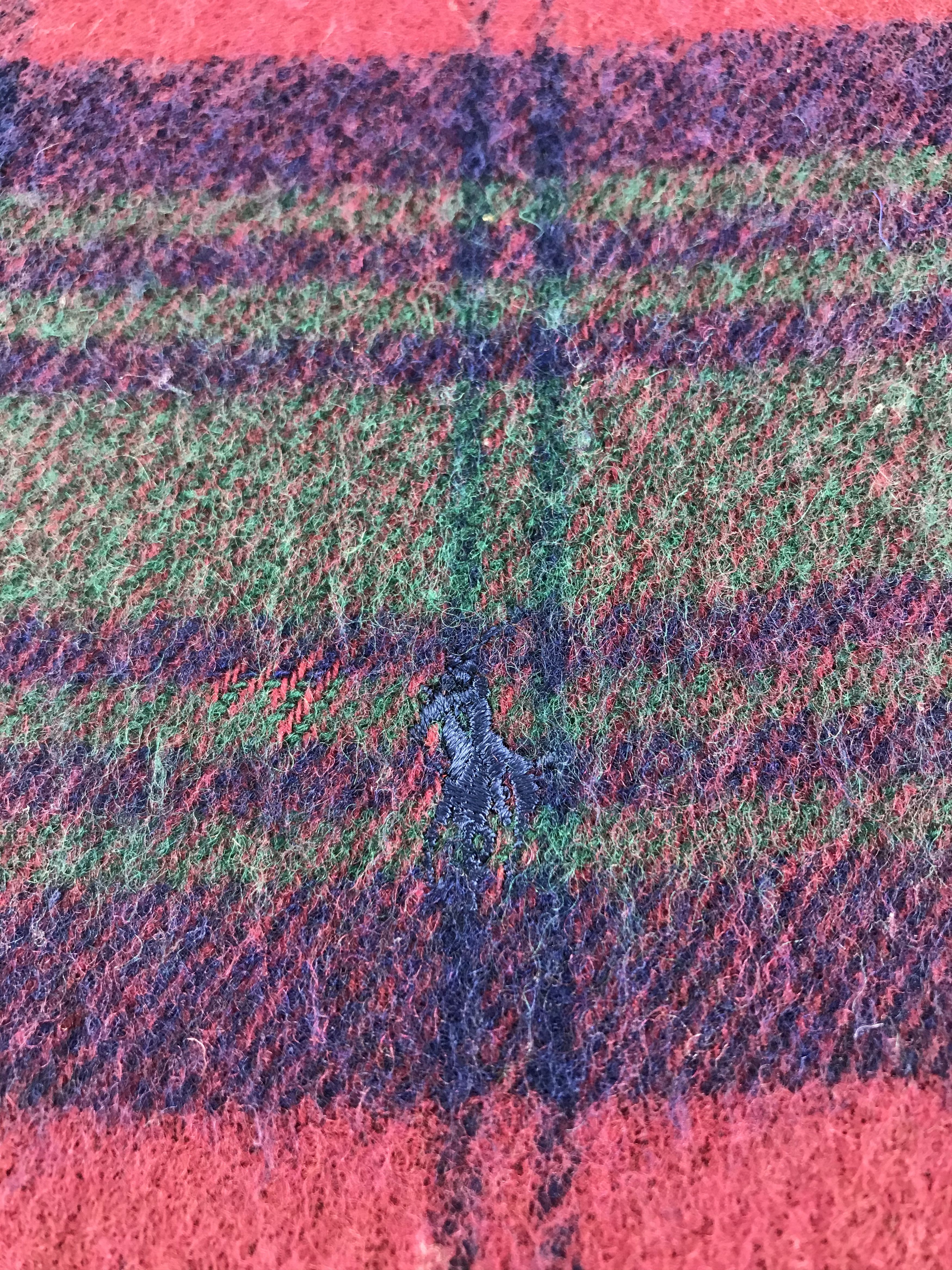 Polo Ralph Lauren Polo Ralph Lauren Tartan Wool Scarf Muffler V488 Size ONE SIZE - 4 Thumbnail