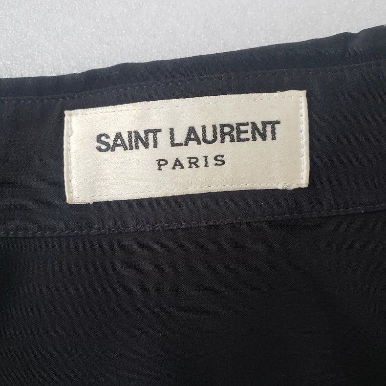 Saint Laurent Paris Saint Laurent Paris 14FW Silk Black Shirt Size XS / US 0-2 / IT 36-38 - 4 Thumbnail