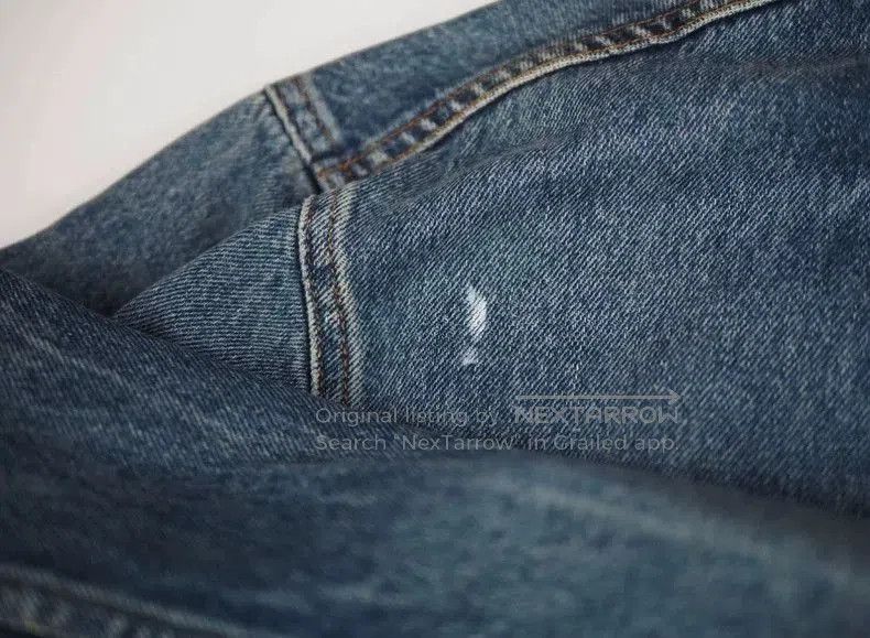 Balenciaga Balenciaga Back Logo Embroidered Denim Jacket. Size US S / EU 44-46 / 1 - 5 Thumbnail