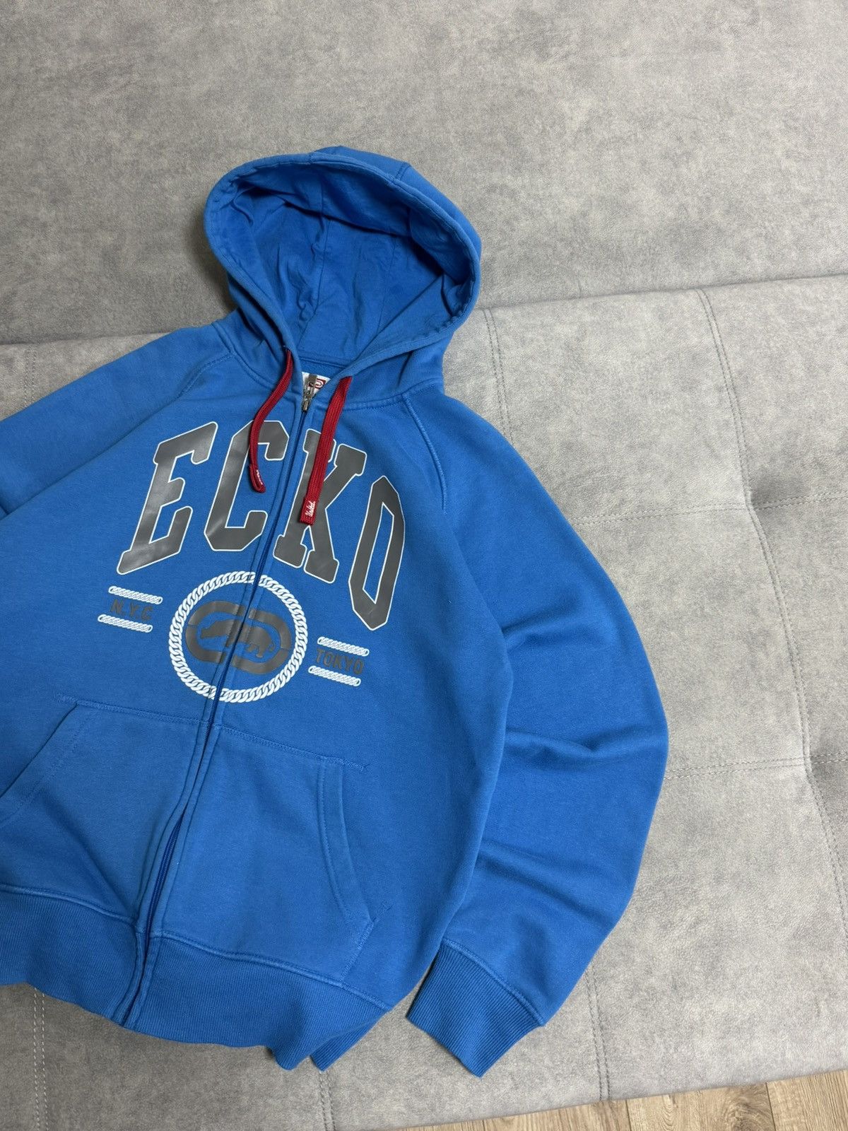 Ecko Unltd. Vintage ECKO UNLTD. Blue Zip Hoodie Size L Big Logo Skate Size US L / EU 52-54 / 3 - 4 Thumbnail