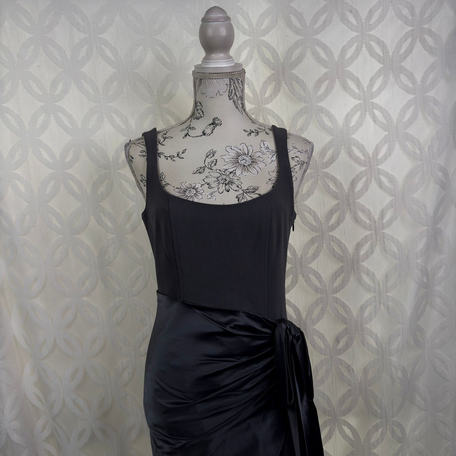 Cinq a Sept Cinq a Sept Waverly Silk Gathered Bow Accent Mini Dress NWT Size M / US 6-8 / IT 42-44 - 6 Thumbnail