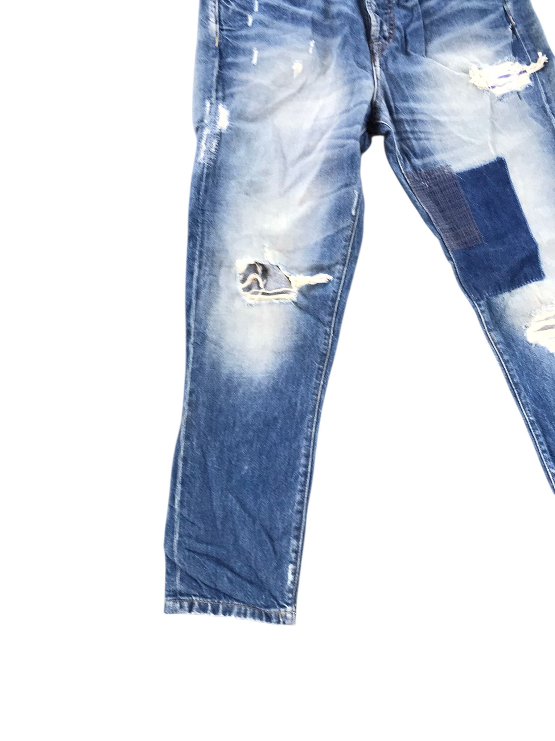 Tornado Mart Patchwork ZMDC Distressed denim-Size 32-if six was Nine Size US 32 / EU 48 - 4 Thumbnail