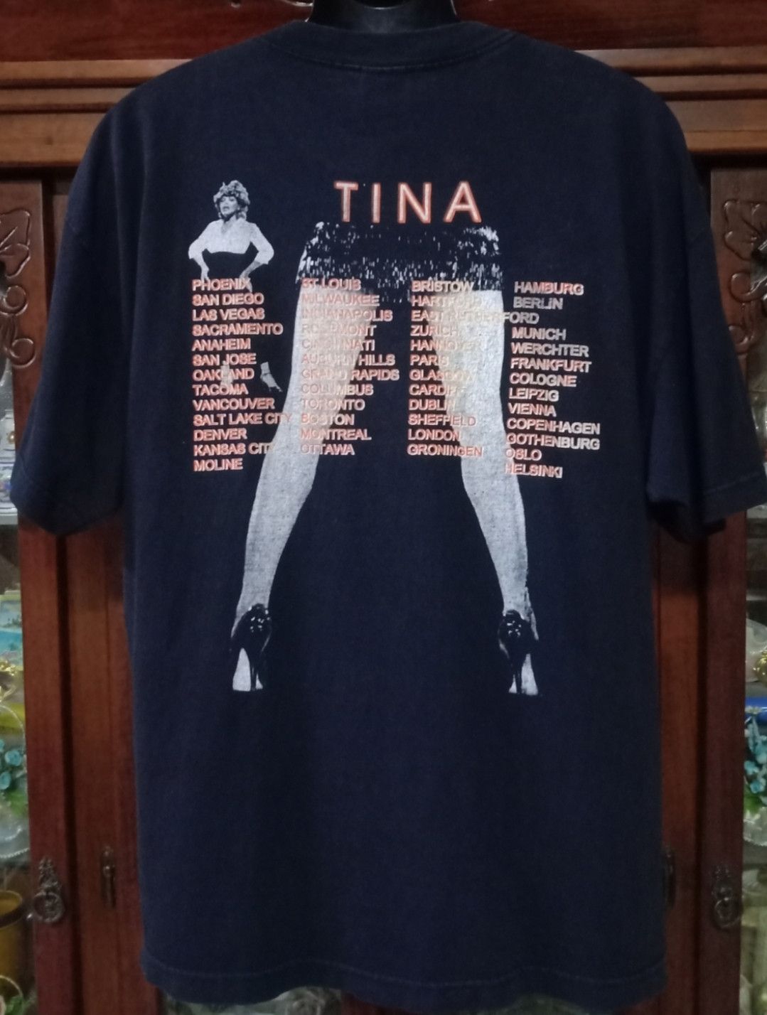 Band Tees Vintage Tina Turner Twenty Four Seven Tour T-shirt Size US XL / EU 56 / 4 - 2 Thumbnail