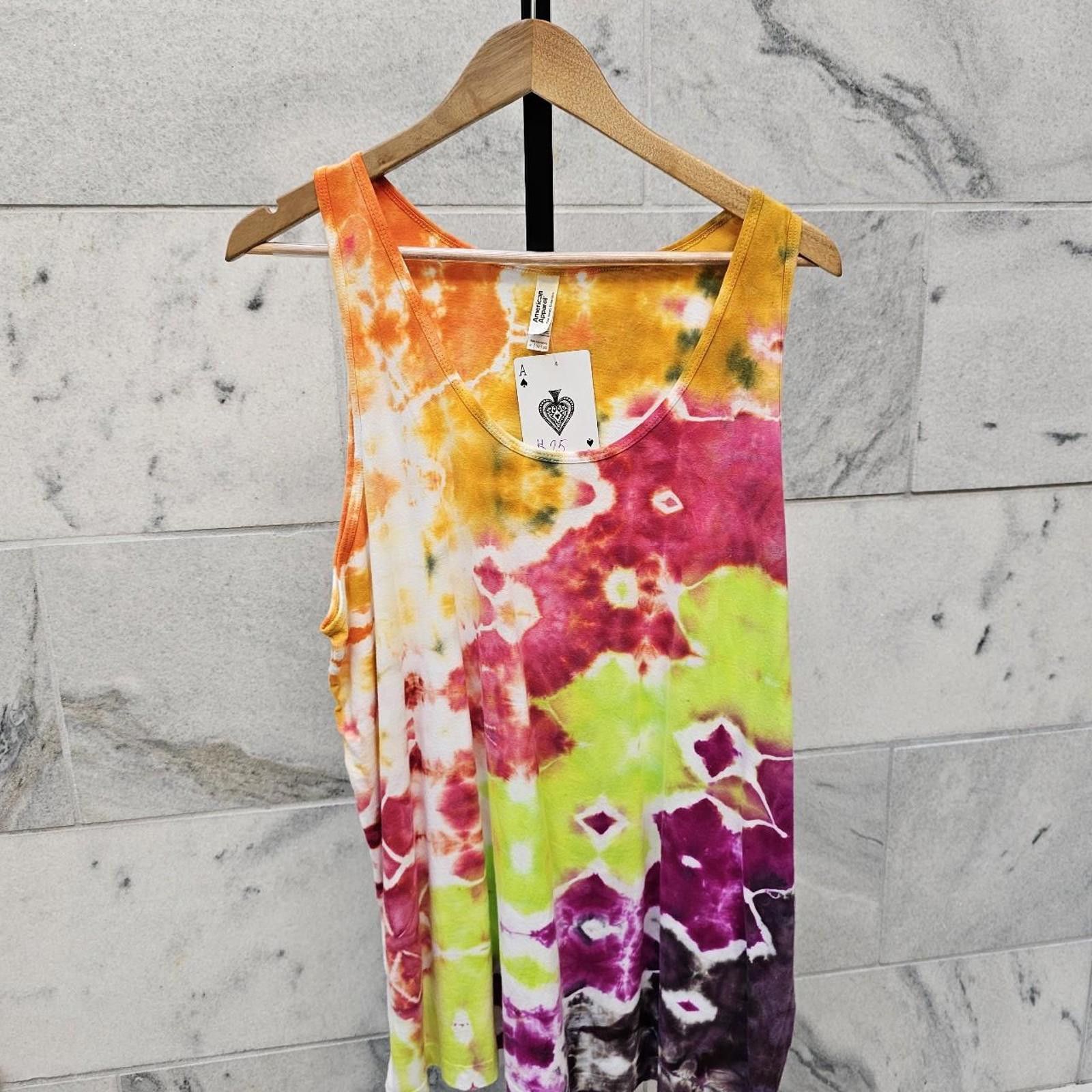 American Apparel American Apparel Women's Tie-Dye Tank Top Handmade Size XL / US 12-14 / IT 48-50 - 1 Thumbnail