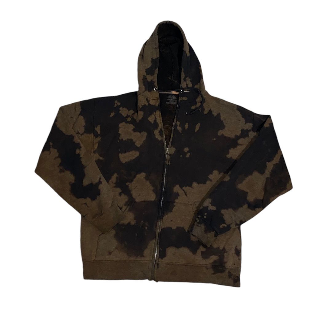 Fruit Of The Loom Bleach Dyed Zip Sweatshirt Size US L / EU 52-54 / 3 - 1 Thumbnail