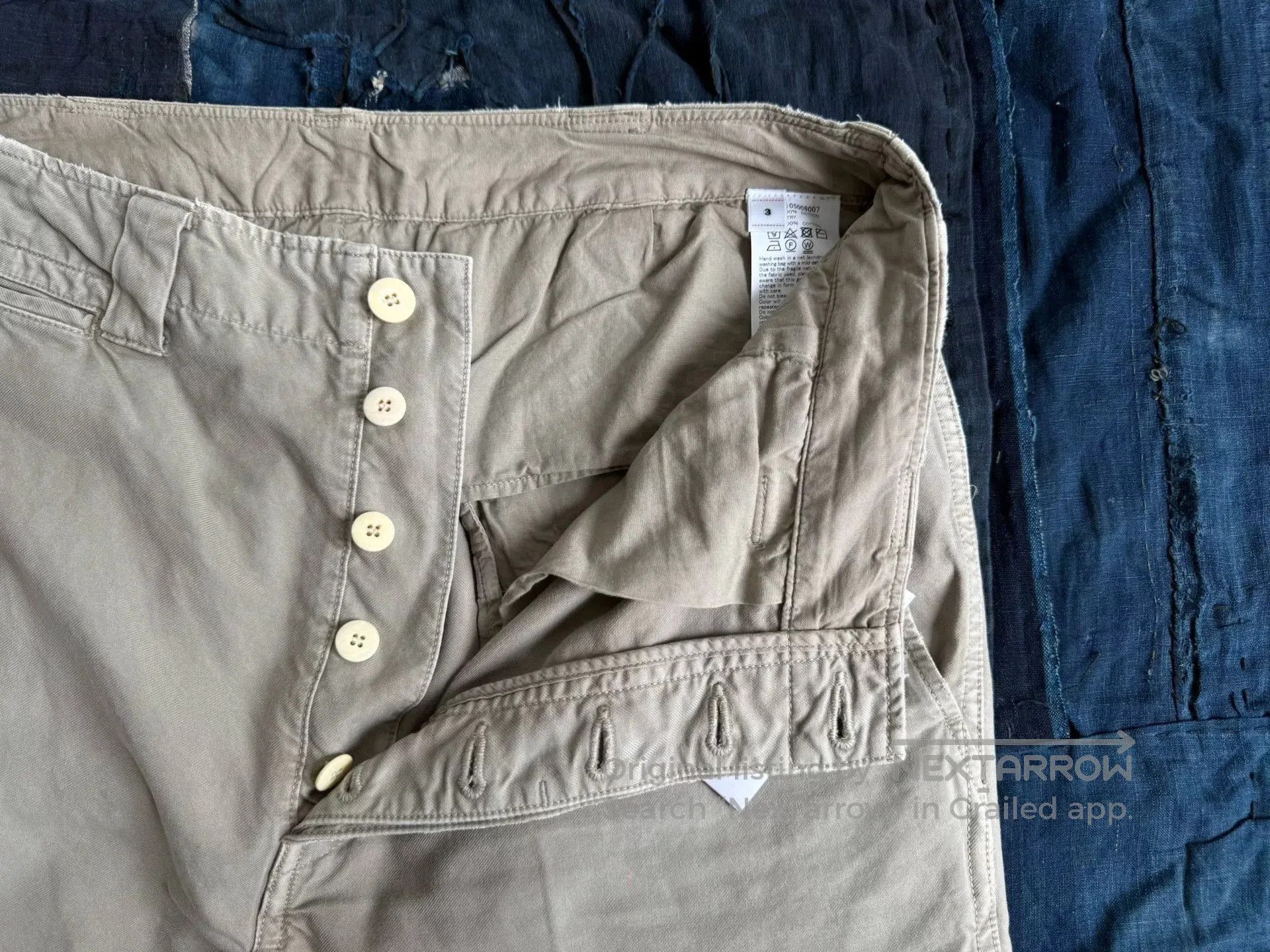 Visvim visvim wide chino pants in grey. Size US 30 / EU 46 - 4 Thumbnail