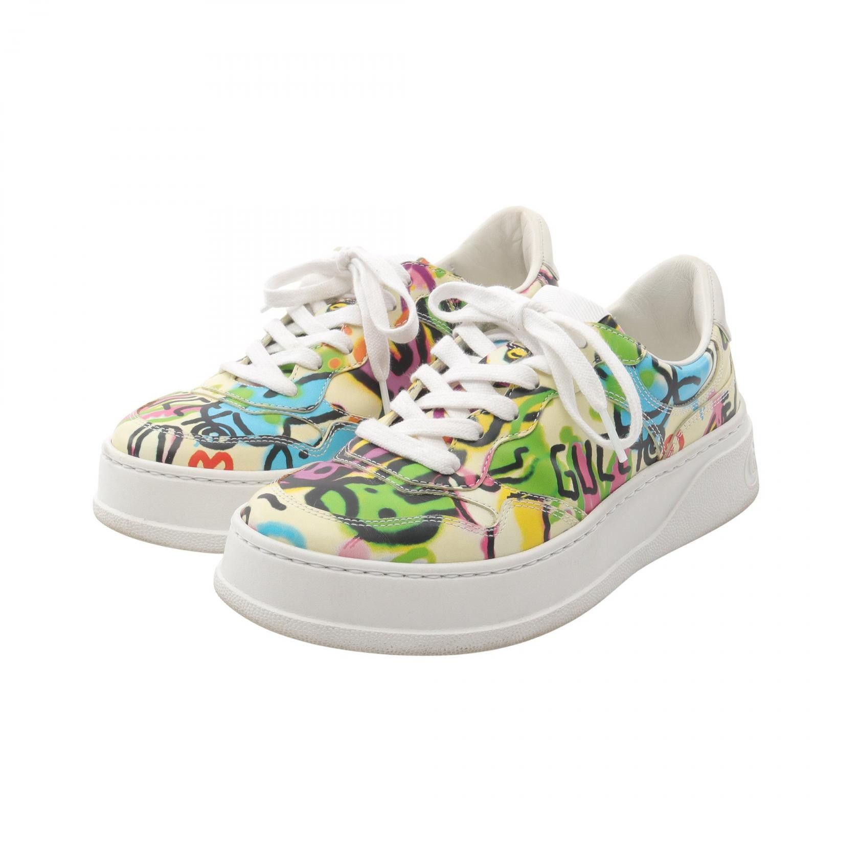Gucci Gucci Gucci Interlocking G Leather Sneakers Leather Shoes 727847 DUTY FREE for USA Size ONE SIZE - 1 Thumbnail