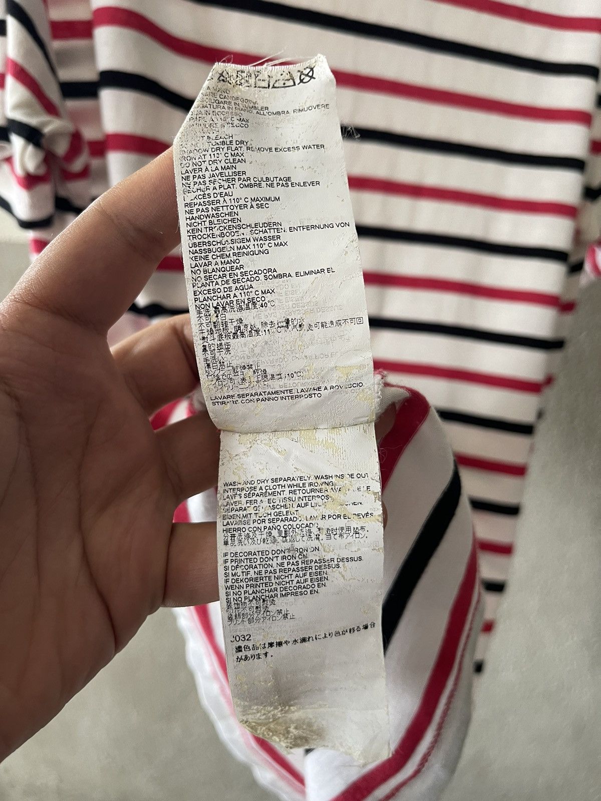 Maison Margiela MM10 Maison Margiela Stripe Tee Size US S / EU 44-46 / 1 - 8 Thumbnail