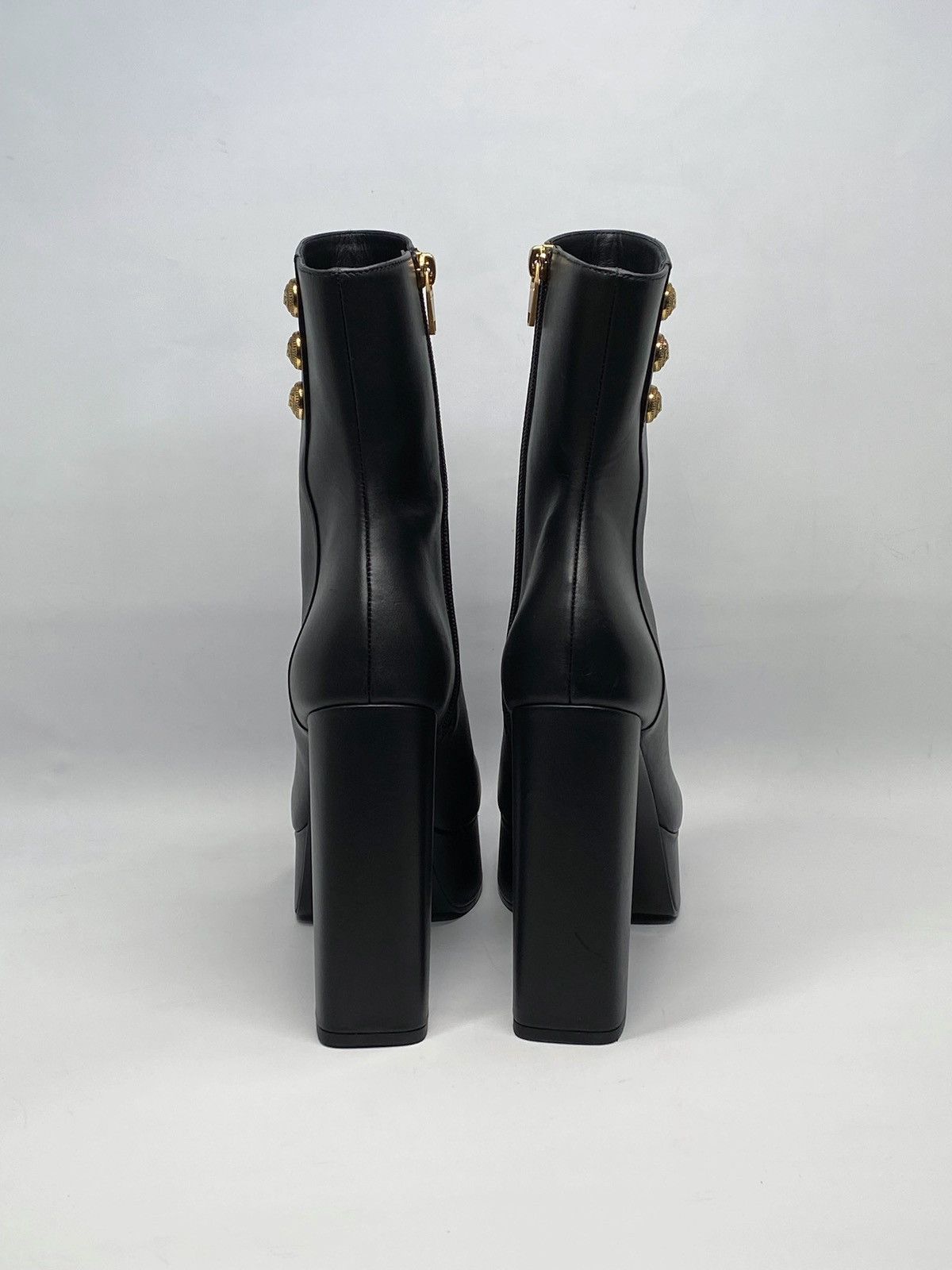 Balmain Balmain Brune Leather Platform Ankle Boots size 39.5 Size US 9.5 / IT 39.5 - 8 Thumbnail
