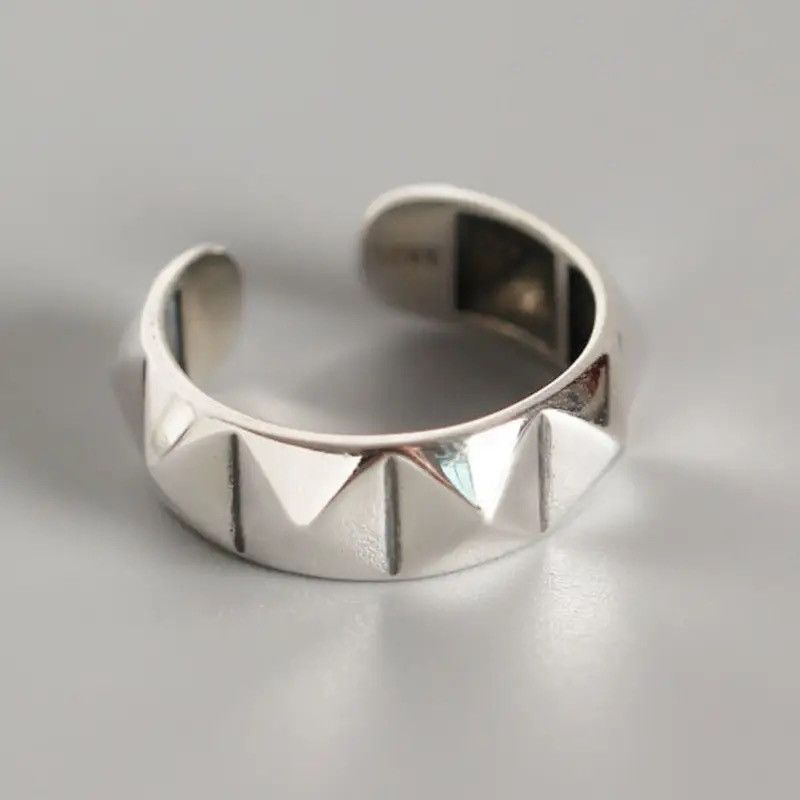 Jewelry × Vintage Temperament Glossy rhombus Ring Size ONE SIZE - 5 Thumbnail