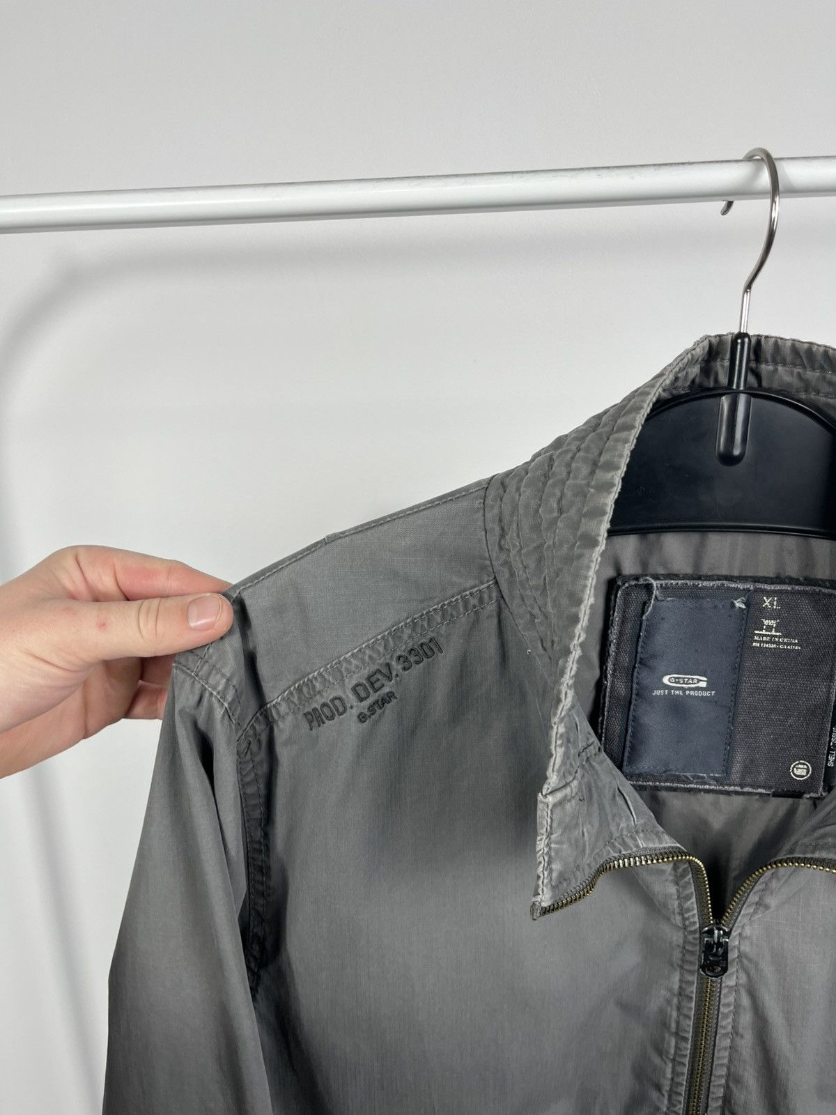 G-Star G-Star RAW Utility Zip Jacket Grey Cotton Mens XL Size US XL / EU 56 / 4 - 5 Thumbnail