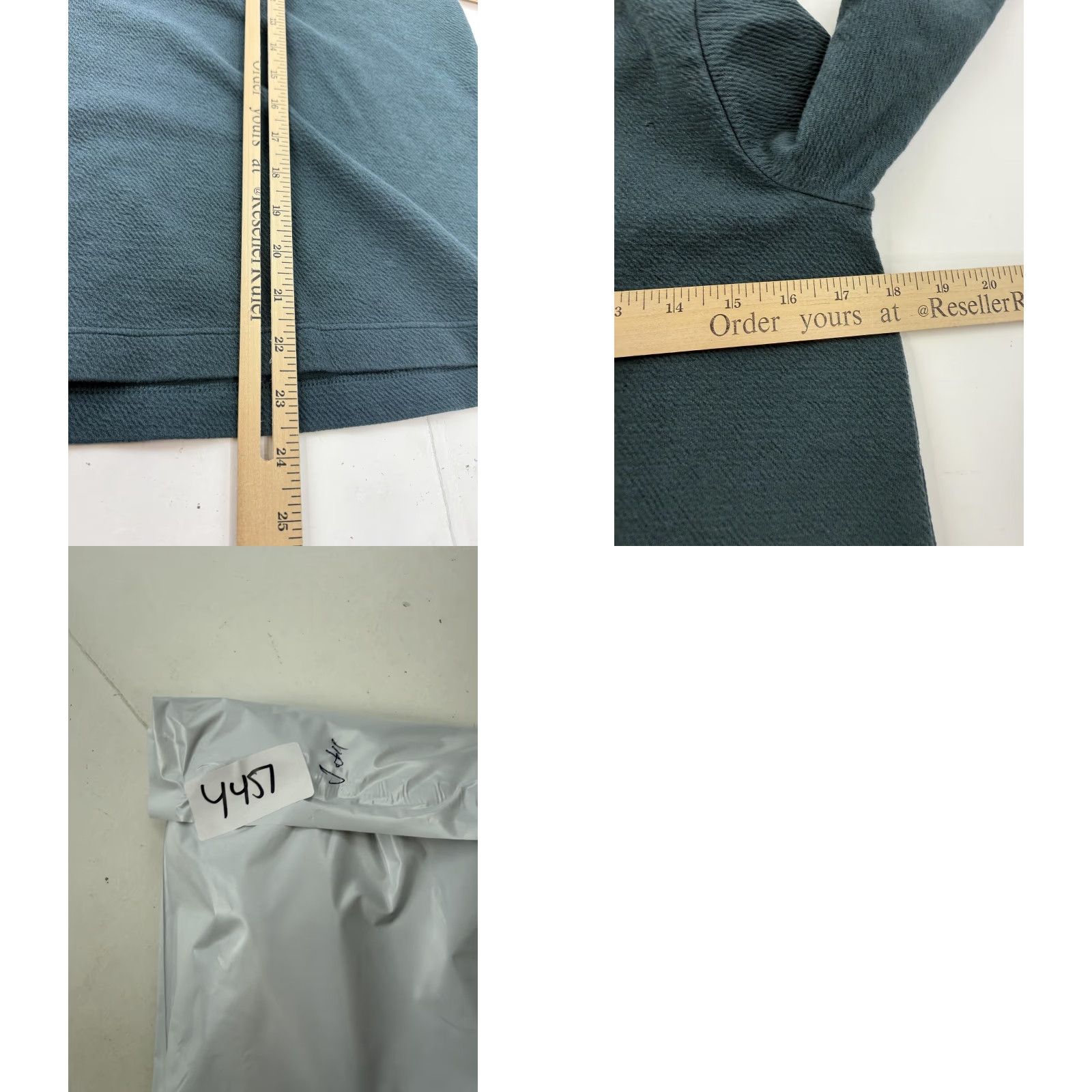 J. Jill J. Jill Blouse Tunic Womens XS Green V-Neck Long Sleeve Shawl Collar Pullover Relaxed Knit Top Size XS / US 0-2 / IT 36-38 - 8 Thumbnail