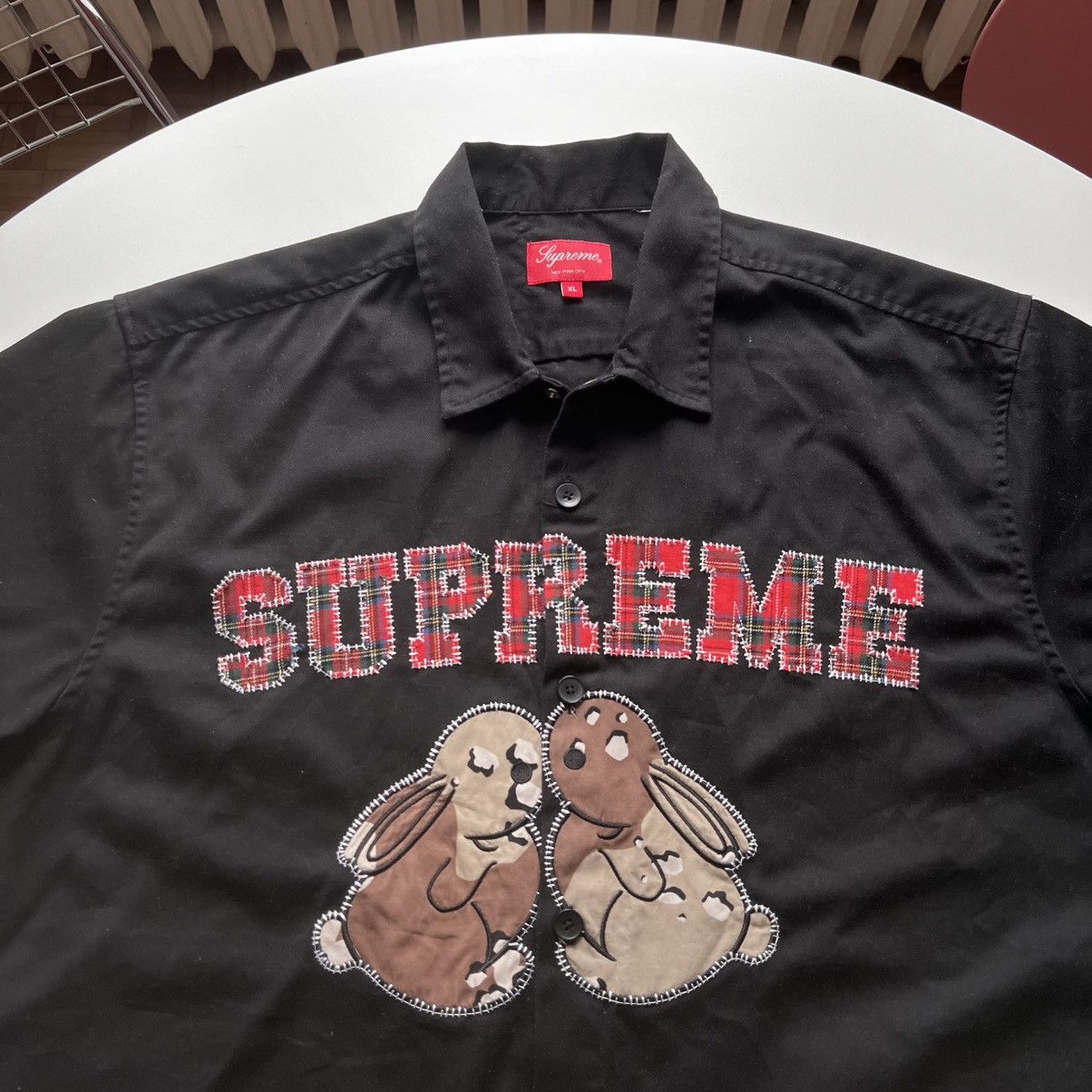 トップス Supreme Bunnies S/S Work Shirt M Supreme Bunnies S/S Work Shirt Black Men's - SS23 - US