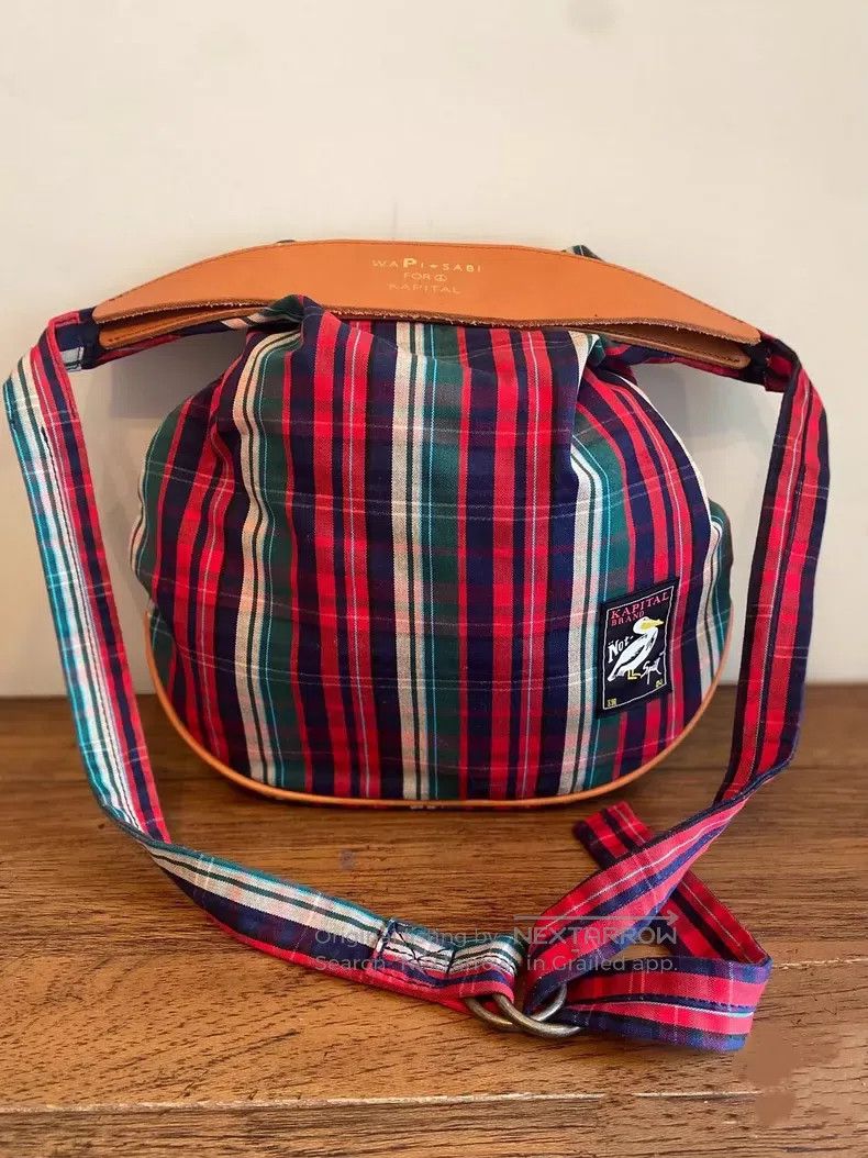 Kapital Kapital Cowhide plaid canvas pelican cross-body shoulder b Size ONE SIZE - 1 Thumbnail