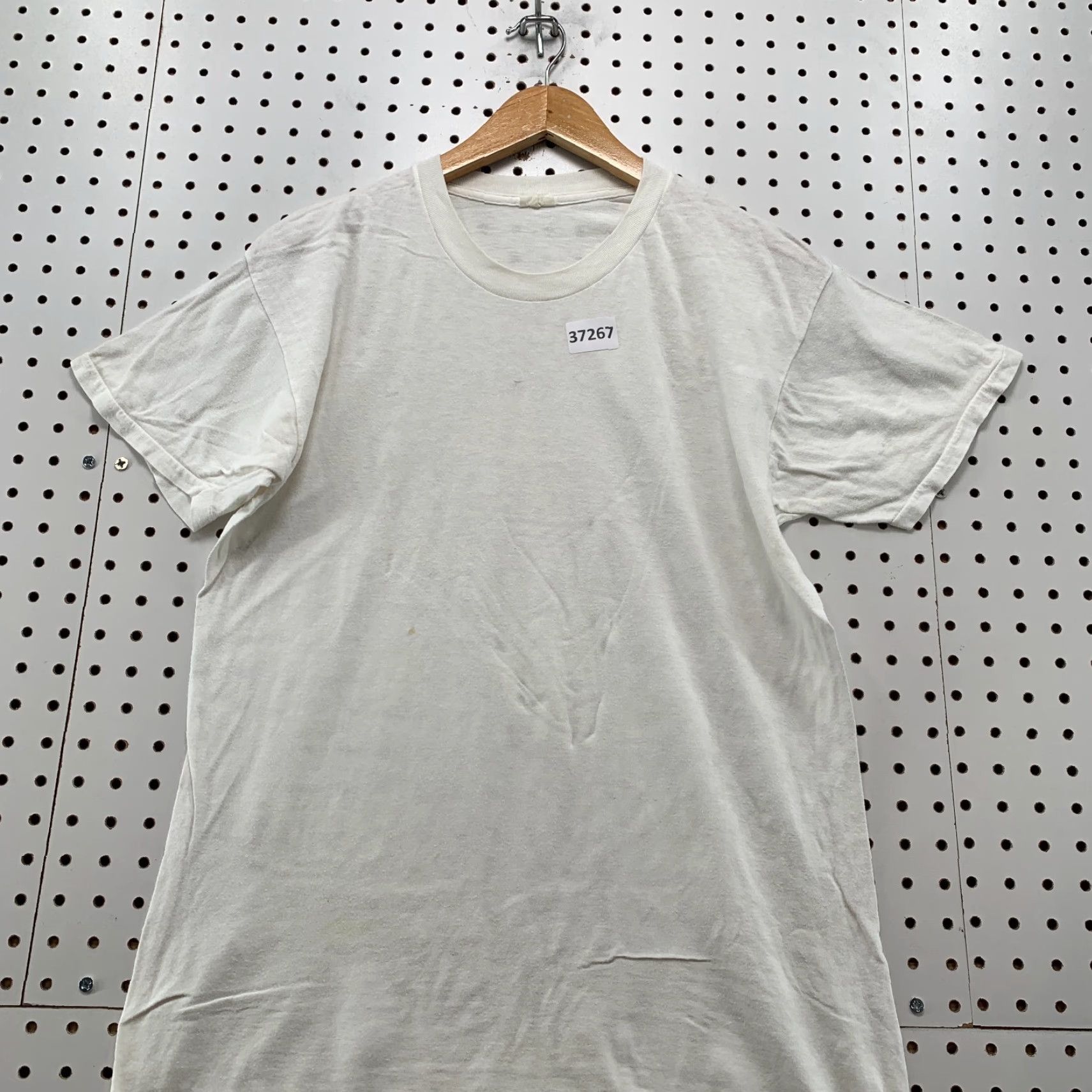 Jockey VINTAGE Jockey White T-Shirt Mens Medium Single Stitch Crew Neck 80s 90s USA Size US M / EU 48-50 / 2 - 5 Thumbnail