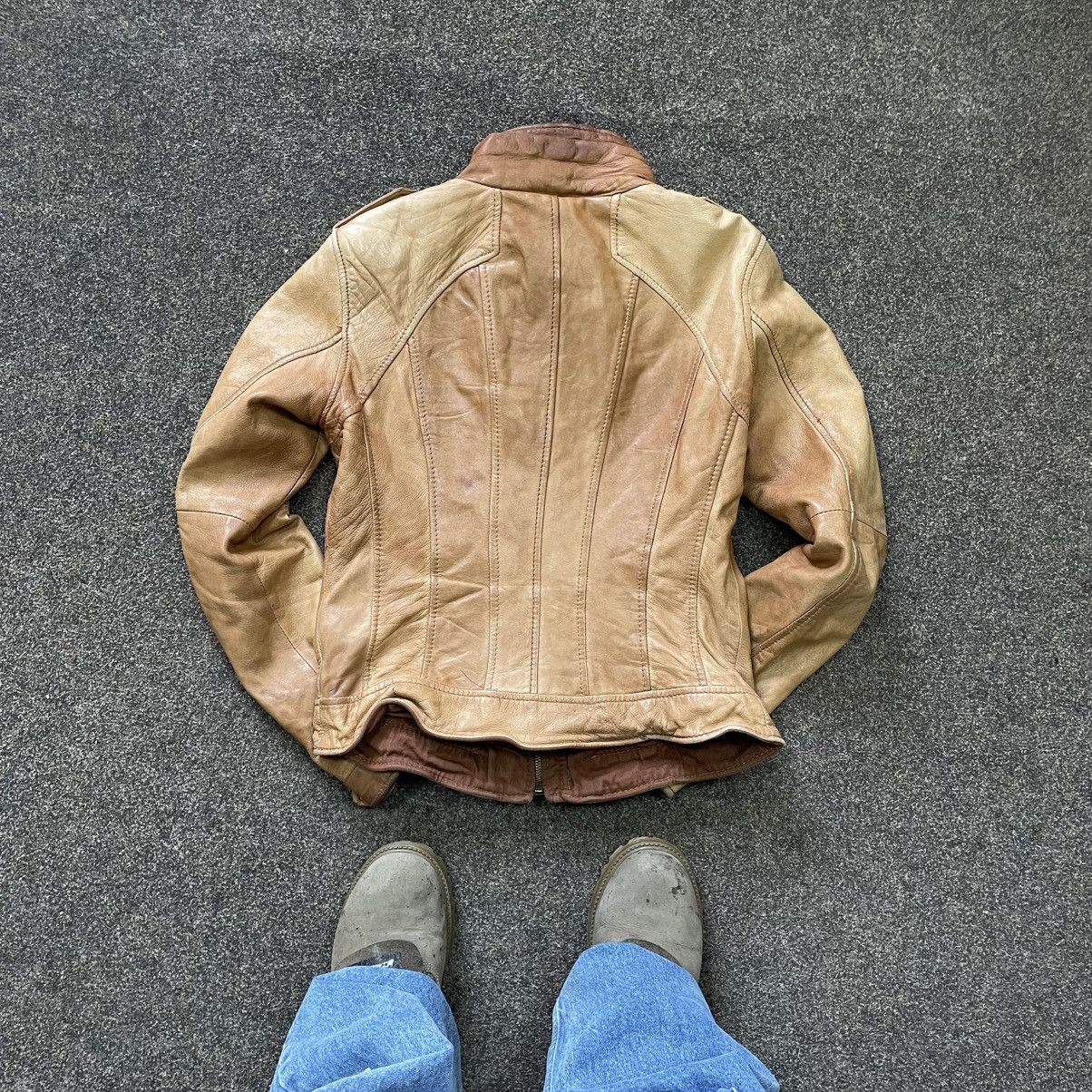 Genuine Leather Vintage Y2K Leather Jacket Biker Punk Opium BALENCIAGA Style Size M / US 6-8 / IT 42-44 - 6 Thumbnail