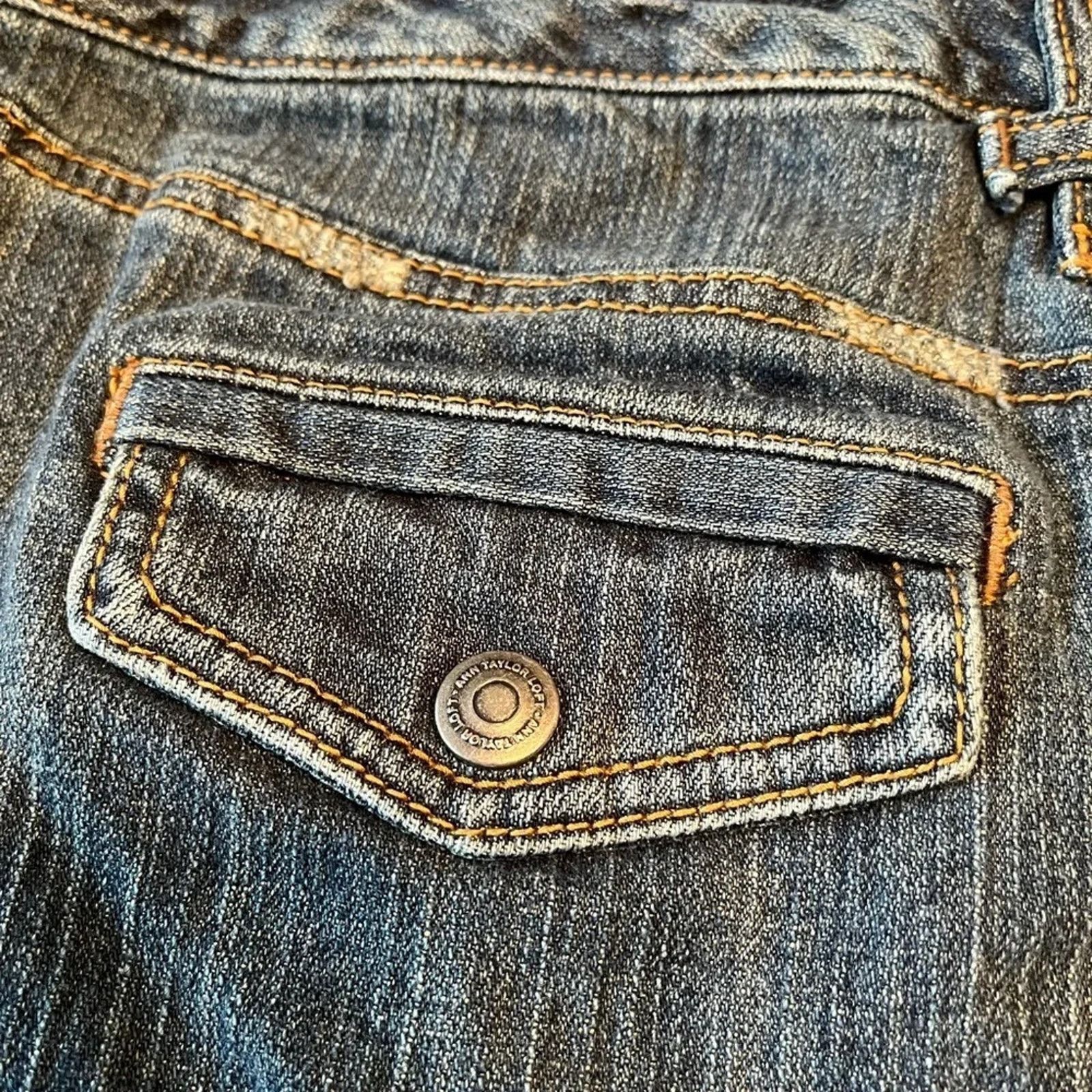 Loft Ann Taylor Loft denim mini skirt, size 4 Size 27" / US 4 / IT 40 - 4 Thumbnail