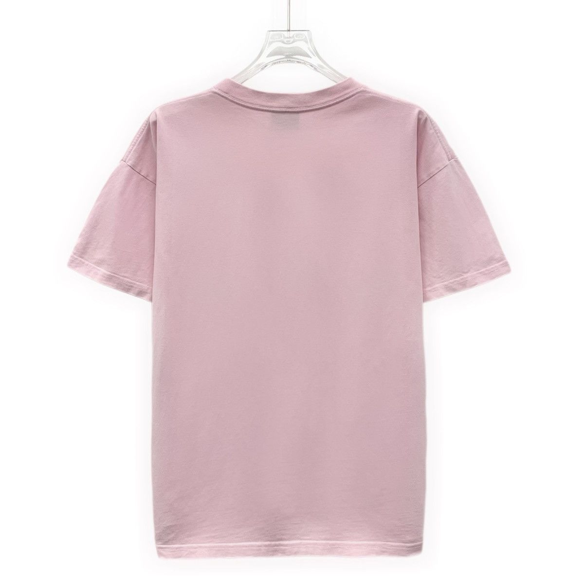 Balenciaga Balenciaga Pink Logo Printed Cotton Crew Neck T-Shirt K26WX Size S / US 4 / IT 40 - 2 Thumbnail