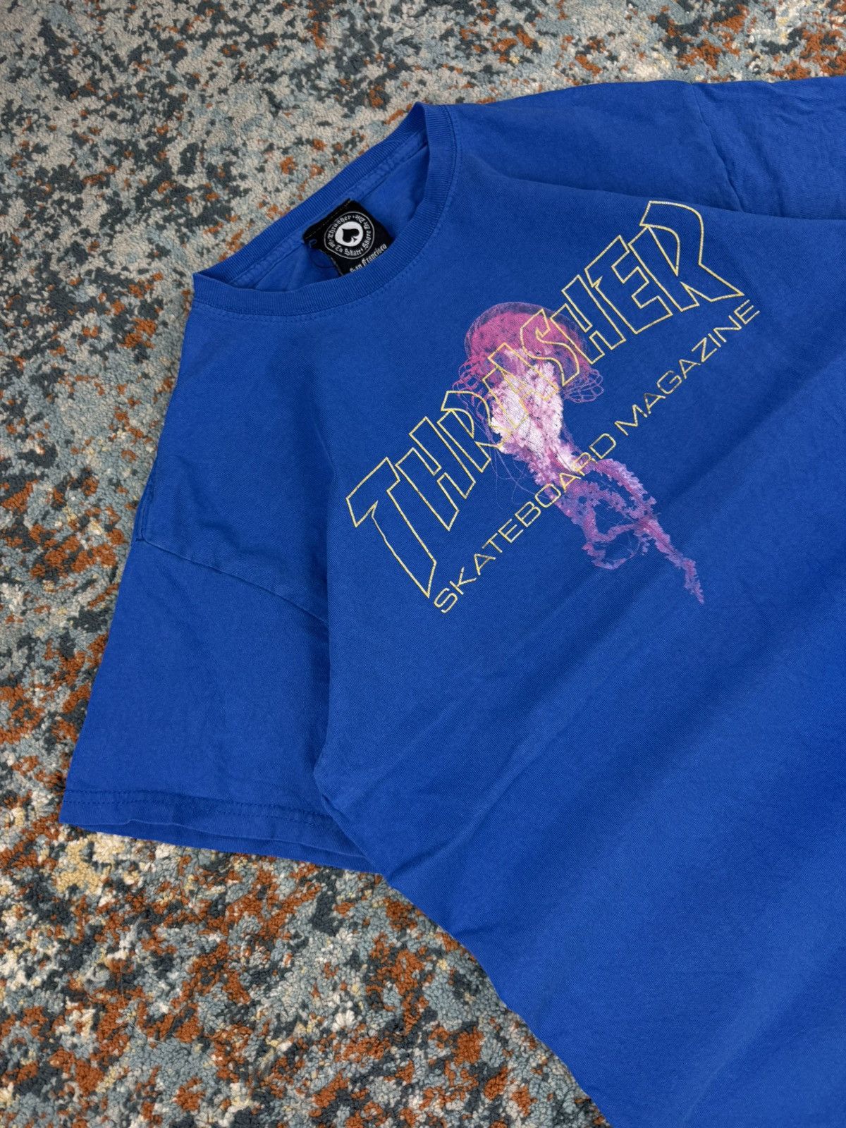 Thrasher × Vintage Vintage 00s Thrasher skateboard magazine jellyfish tee Size US M / EU 48-50 / 2 - 4 Thumbnail