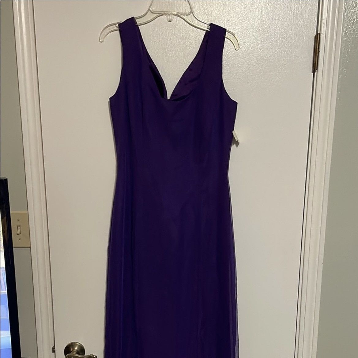 Other Purple Sleeveless V-Neck Maxi Dress Size M / US 6-8 / IT 42-44 - 1 Thumbnail