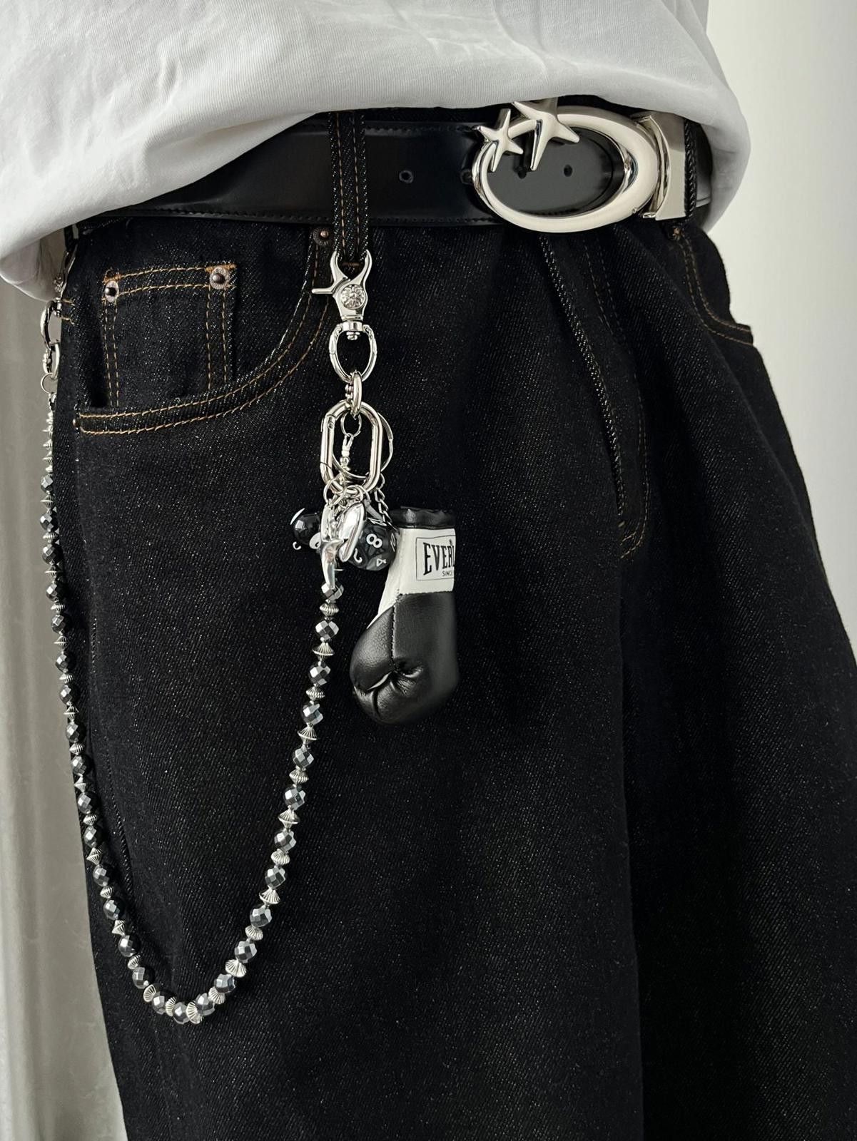 Jewelry Boxing Glove Wallet Chain, Beaded Accessory Size ONE SIZE - 9 Thumbnail