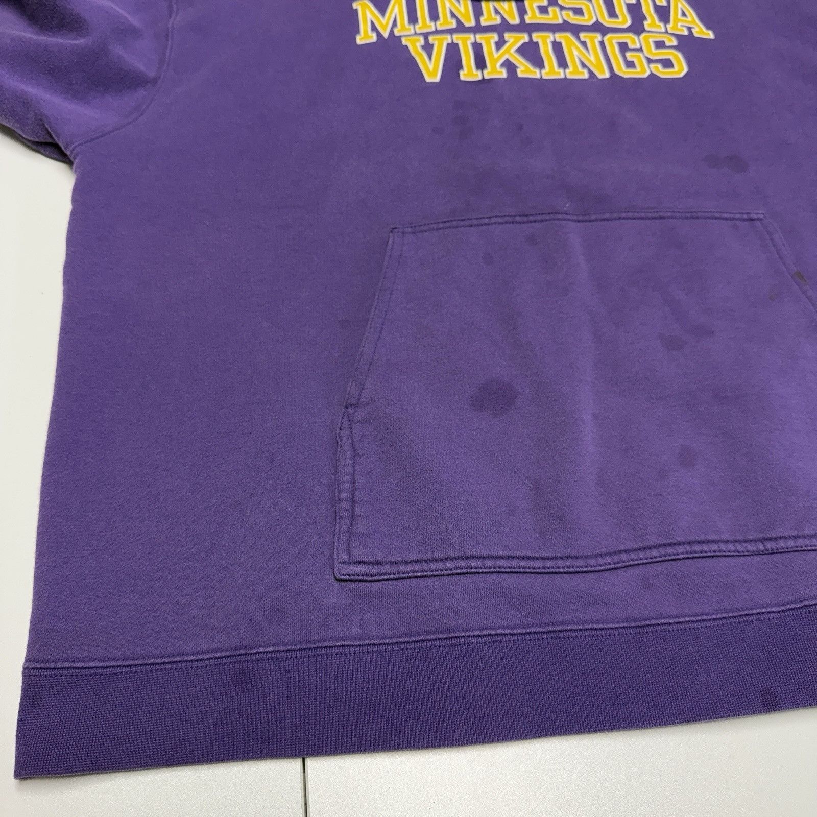 NFL × Reebok × Vintage Vintage Minnesota Vikings Hoodie Sweatshirt Mens Purple Reeb Size US XL / EU 56 / 4 - 5 Thumbnail
