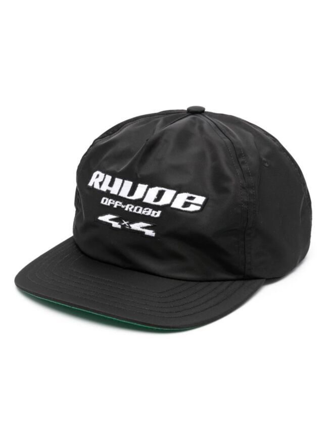 image of Rhude Nylon 4X4 Hat in Black, Men's
