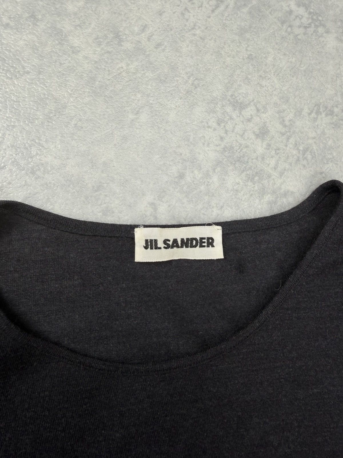 Jil Sander Jil Sander Dark Grey Wool Silk Blend Long Sleeve Top Size M Size M / US 6-8 / IT 42-44 - 5 Thumbnail