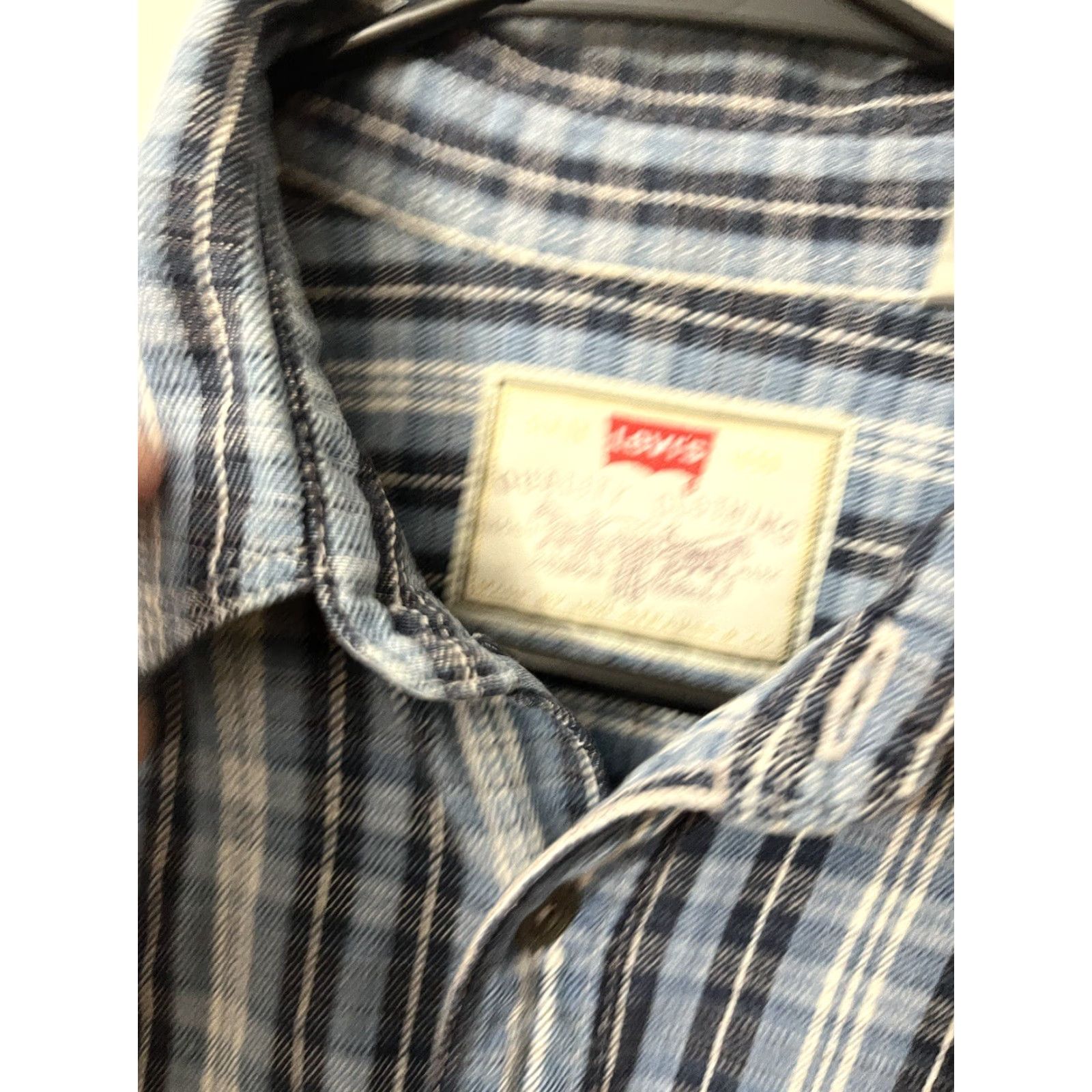 Vintage Levis Shirt Button Front Blue Plaid 100% Cotton Short Sleeve M Mens Regular Pocket Vintage NoN/A Size US M / EU 48-50 / 2 - 4 Thumbnail