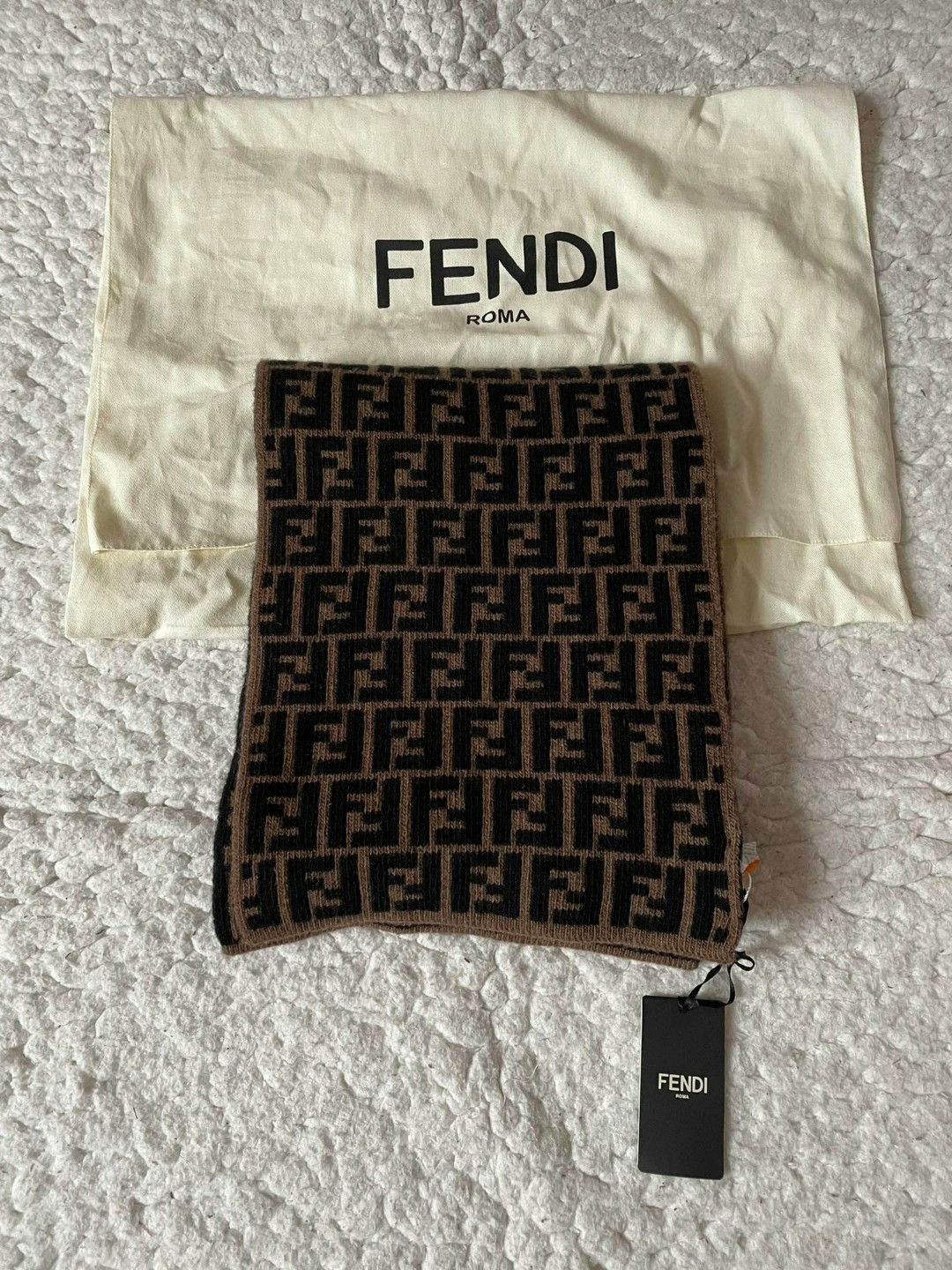 Fendi Fendi Classic FF Pattern Scarf Size ONE SIZE - 1 Thumbnail