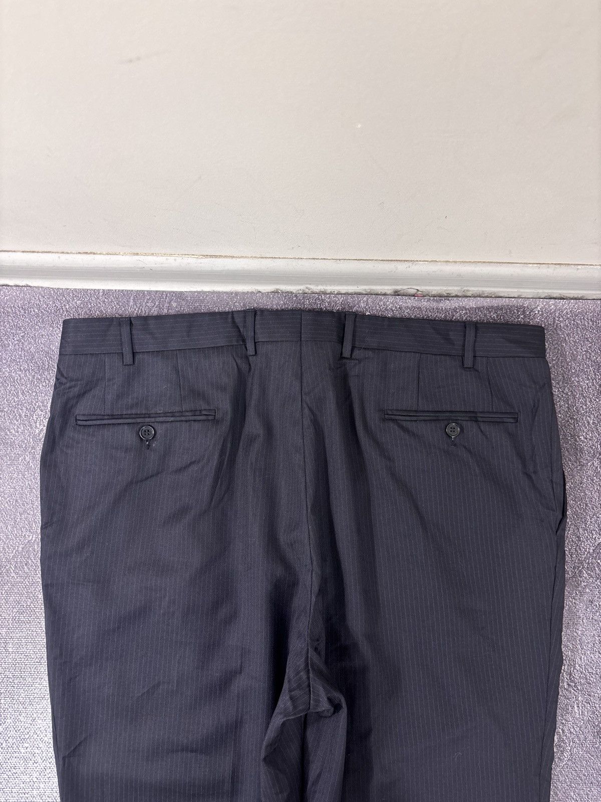 Canali Canali Men’s Navy Blue Pleated Wool Dress Pants Trousers Size US 38 / EU 54 - 15 Thumbnail