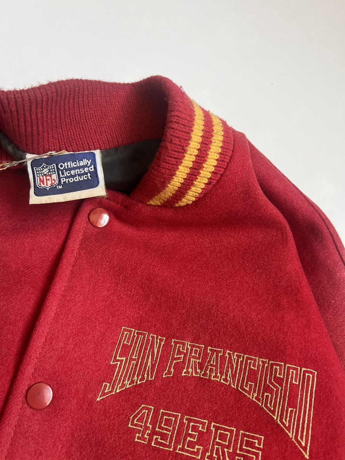 NFL 90's San Francisco 49Ers Wool Varsity Jacket Size US L / EU 52-54 / 3 - 5 Thumbnail