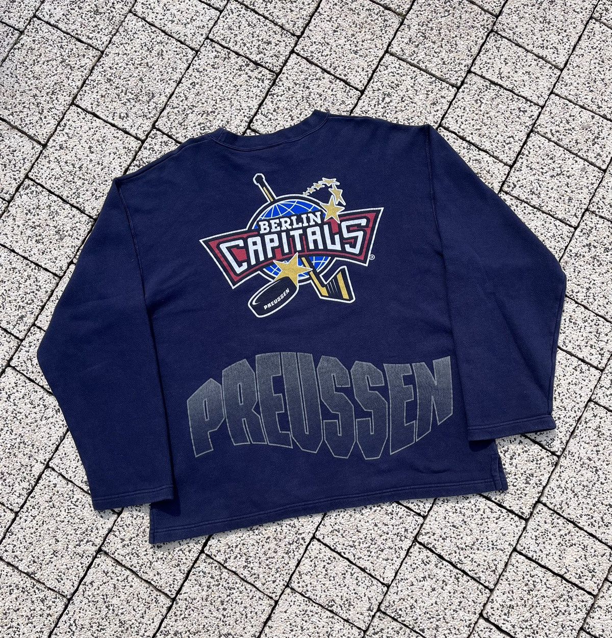 NHL × Vintage Vintage Preussen Capitals Berlin BSC Crewneck Sweater Size US XL / EU 56 / 4 - 1 Thumbnail