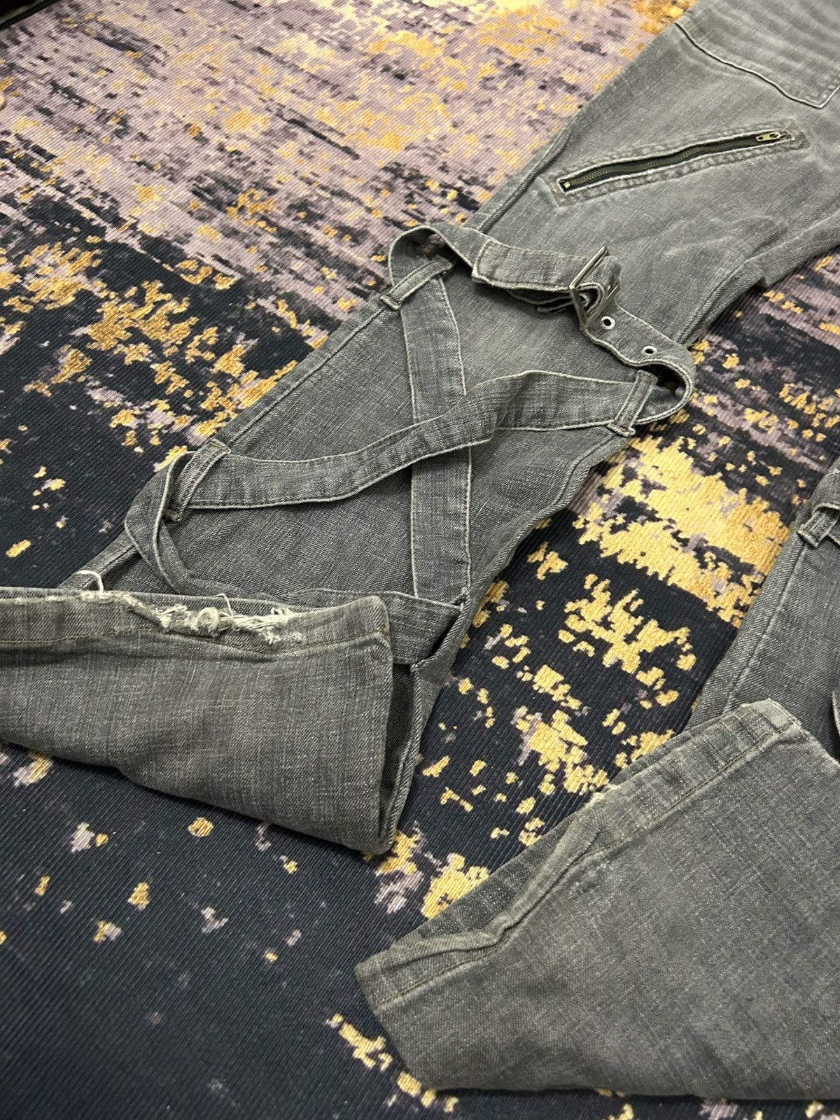 Tete Homme Japanese Bondage Cargo Flare Jeans Size US 30 / EU 46 - 6 Thumbnail