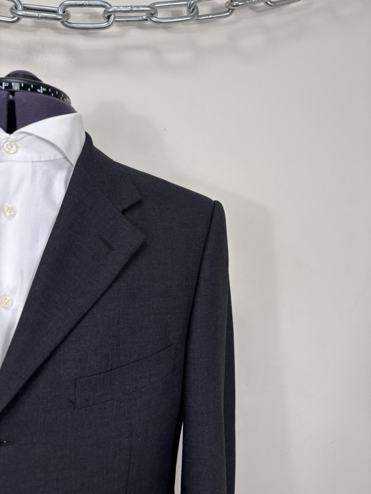 Corneliani Corneliani CC Men’s Grey Wool Stretch Blazer Jacket Size 38R - 3 Thumbnail