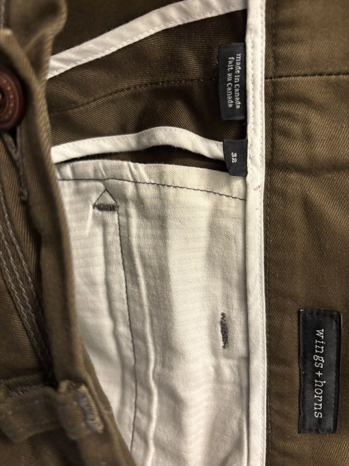 Wings + Horns Olive wespoint jogger chino Wings + Horns Size US 32 / EU 48 - 3 Thumbnail