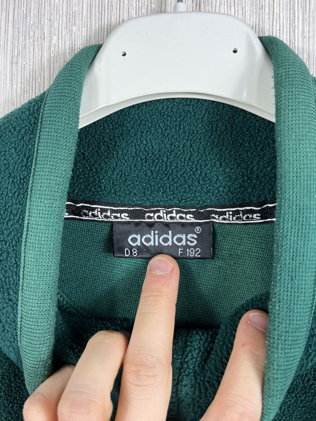 Adidas × Vintage Vintage 90s Adidas fleece half zip sherpa y2k sweatshirt Size US L / EU 52-54 / 3 - 11 Thumbnail