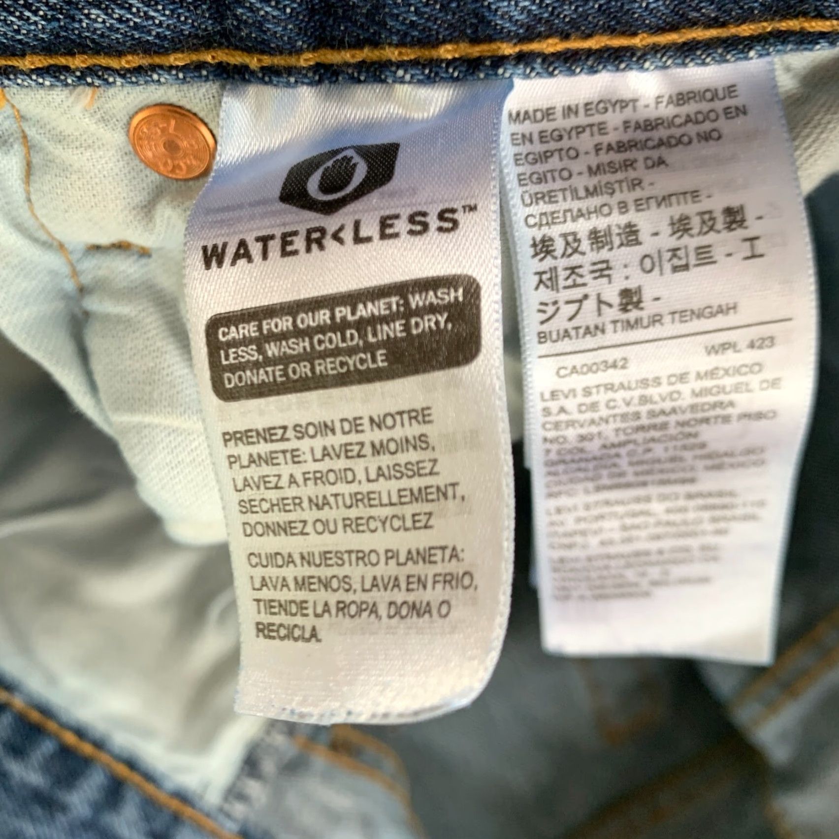 Levi's VINTAGE Levi's 501 Jeans Mens Denim Bootcut 33 x 32 Dark Wash 100% Cotton Regular Blue 90s Size US 33 - 5 Thumbnail