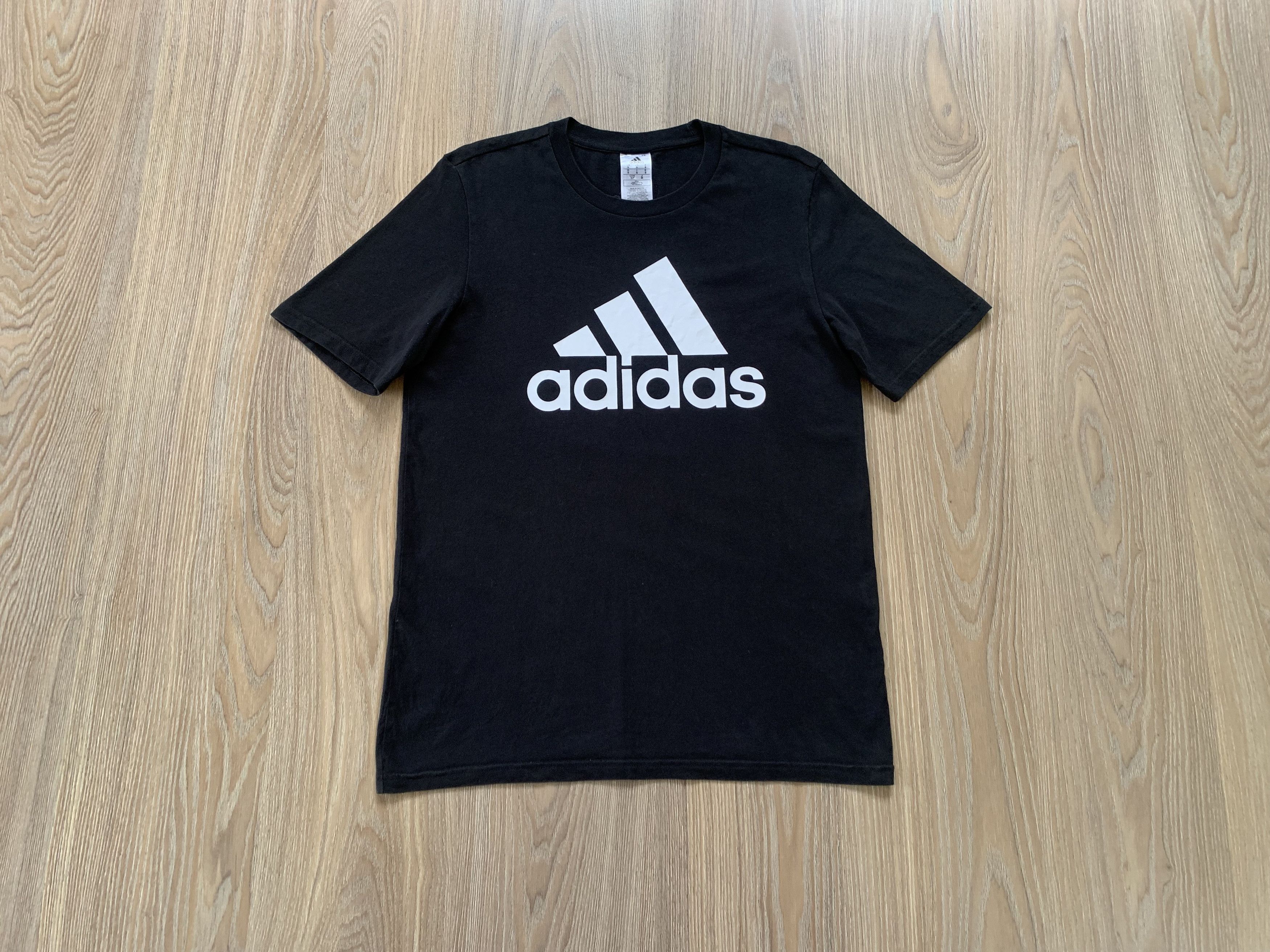 Adidas Adidas Black Cotton T-Shirt Size US S / EU 44-46 / 1 - 1 Thumbnail