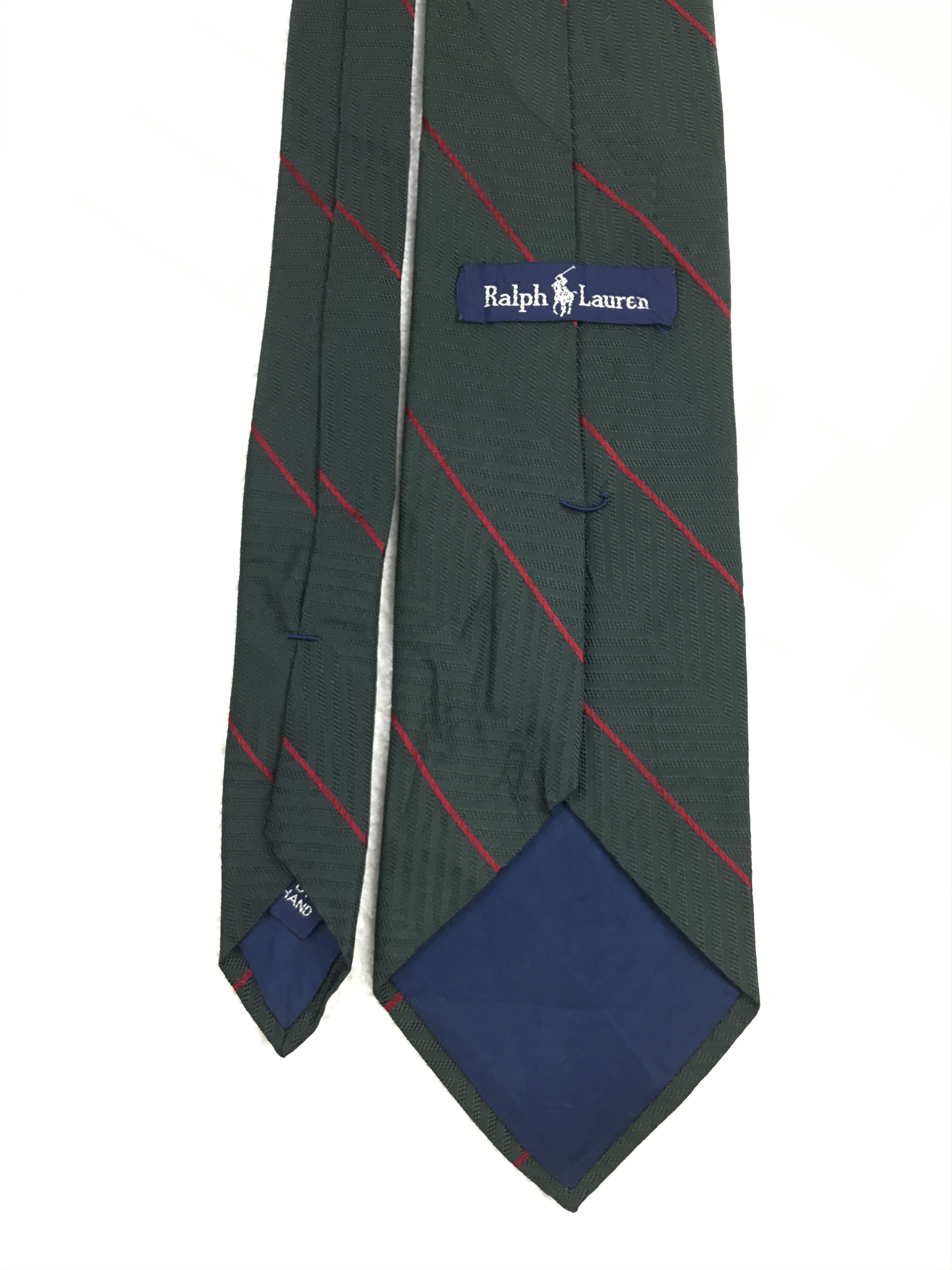 Designer × Ralph Lauren × Vintage Vintage Ralph Lauren Silk Necktie Size ONE SIZE - 4 Thumbnail