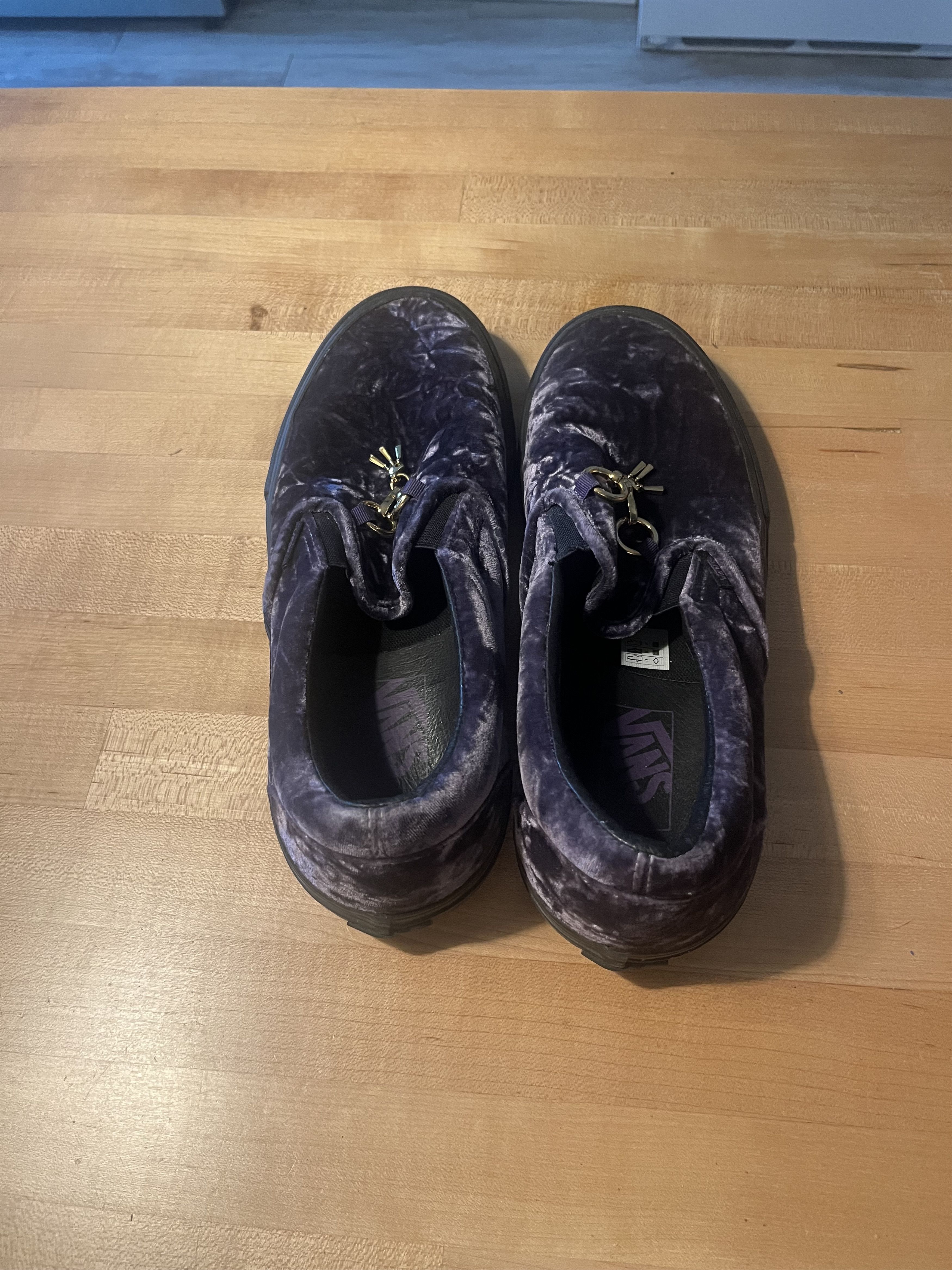 Needles × Vans Needles x Vans Slip-on Crushed Velour Purple Size US 10.5 / EU 43-44 - 3 Thumbnail