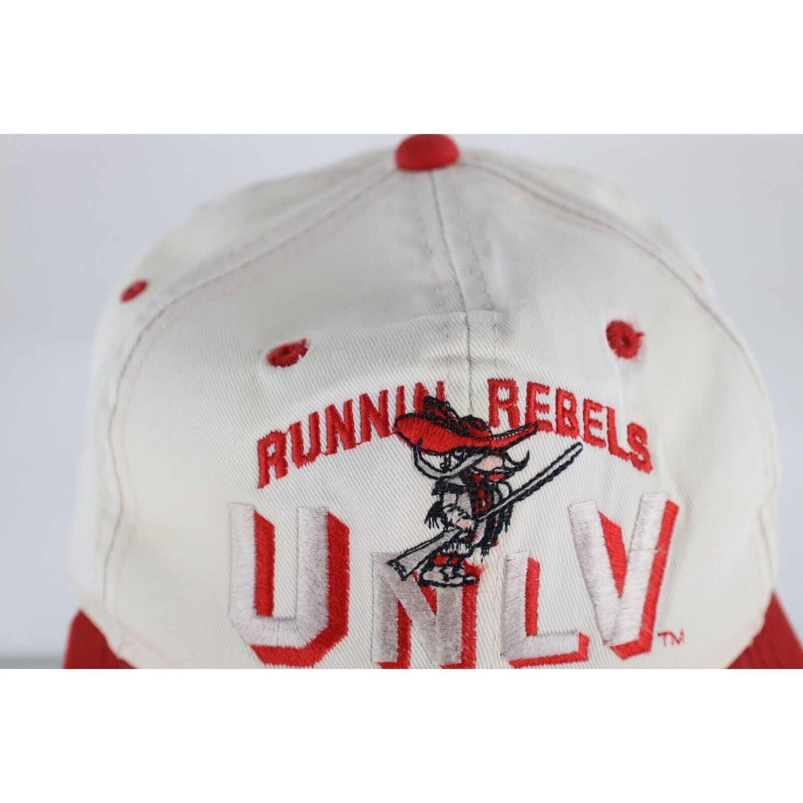 Vintage Vintage 90s Distressed UNLV Running Rebels Snapback Hat Size ONE SIZE - 3 Thumbnail