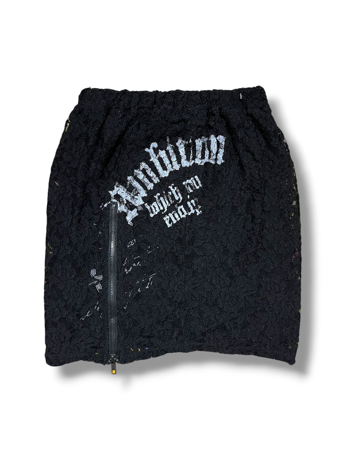 Hysteric Glamour 2000s Ghost Of Harlem 2in1 mesh poem vkei skirt Size 24" / US 00 / IT 34 - 2 Thumbnail