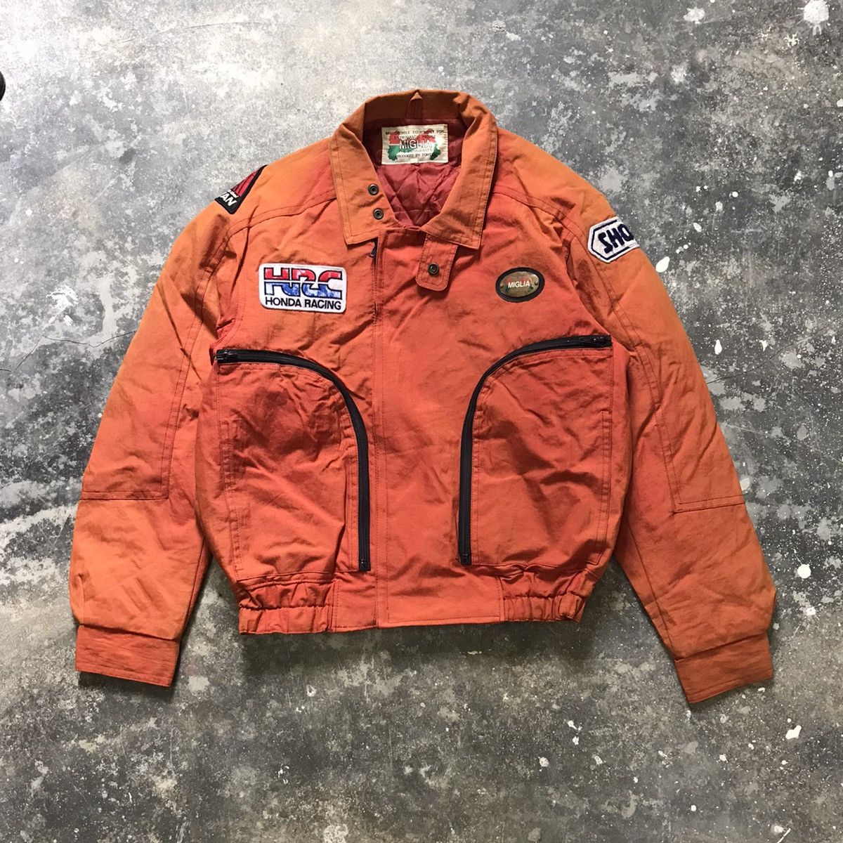 Vintage Miglia bombers bikers jacket original patch