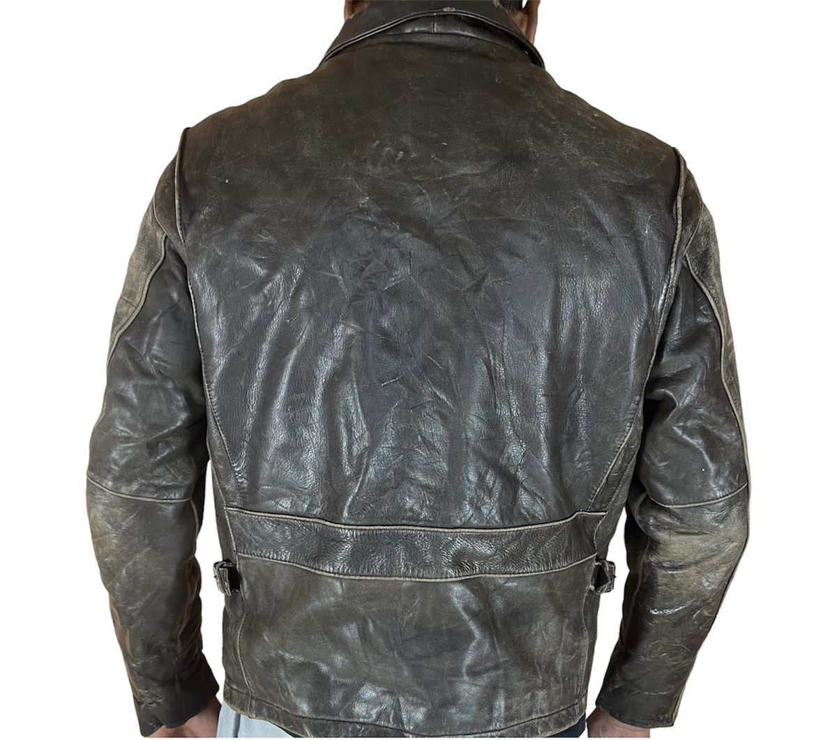 Vintage 🔥 Vintage Time & Tide Biker leather Jacket Size US M / EU 48-50 / 2 - 12 Thumbnail