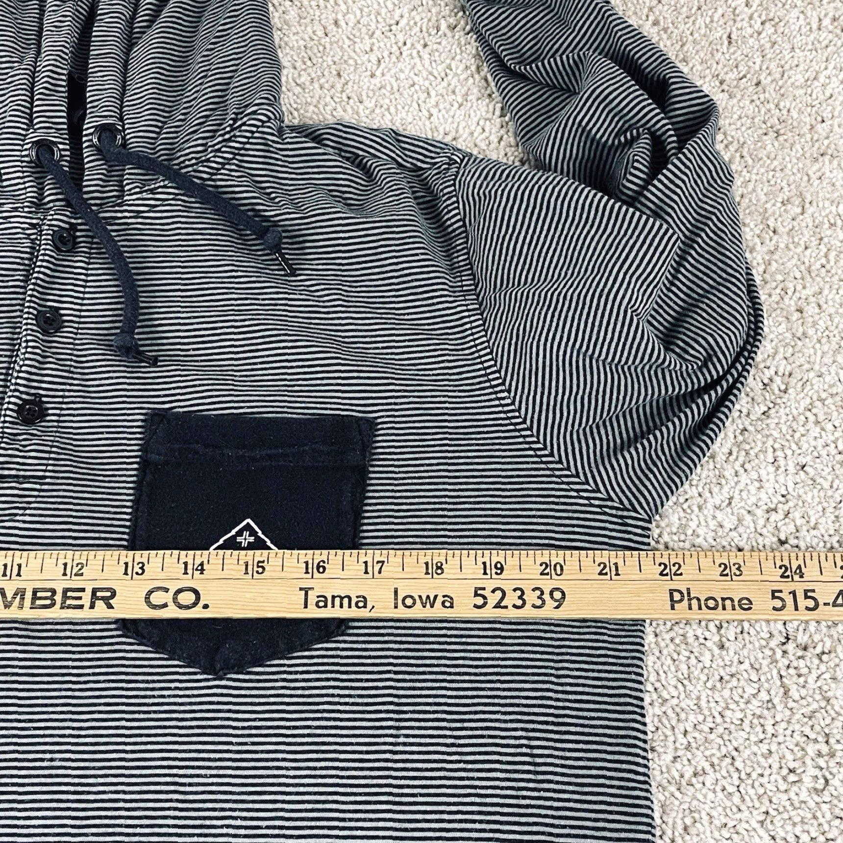 Vintage VINTAGE Lifted Research Group Hoodie Shirt Men’s M Black Gray Striped Full Zip F94 Size US M / EU 48-50 / 2 - 4 Thumbnail