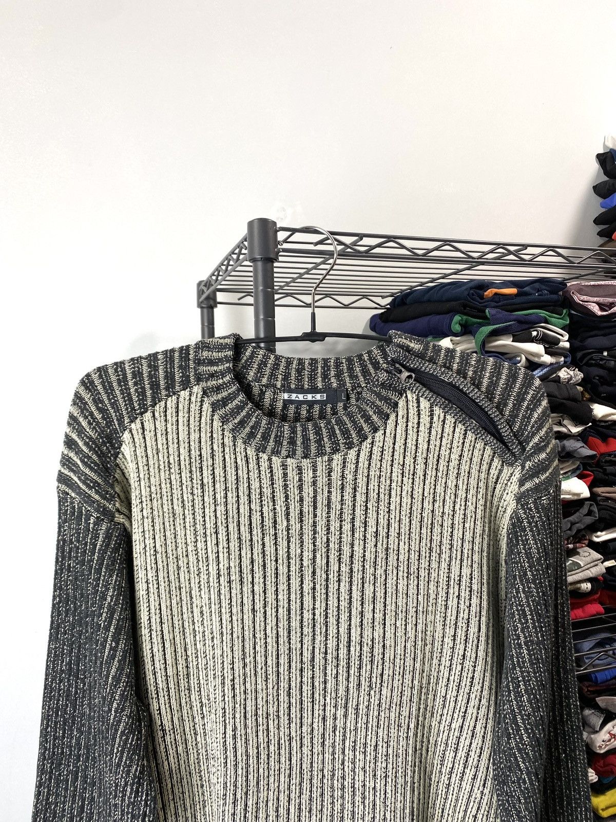 Vintage Y2K Vintage Striped Diesel Style Japanese Knit Sweater Size US L / EU 52-54 / 3 - 2 Thumbnail