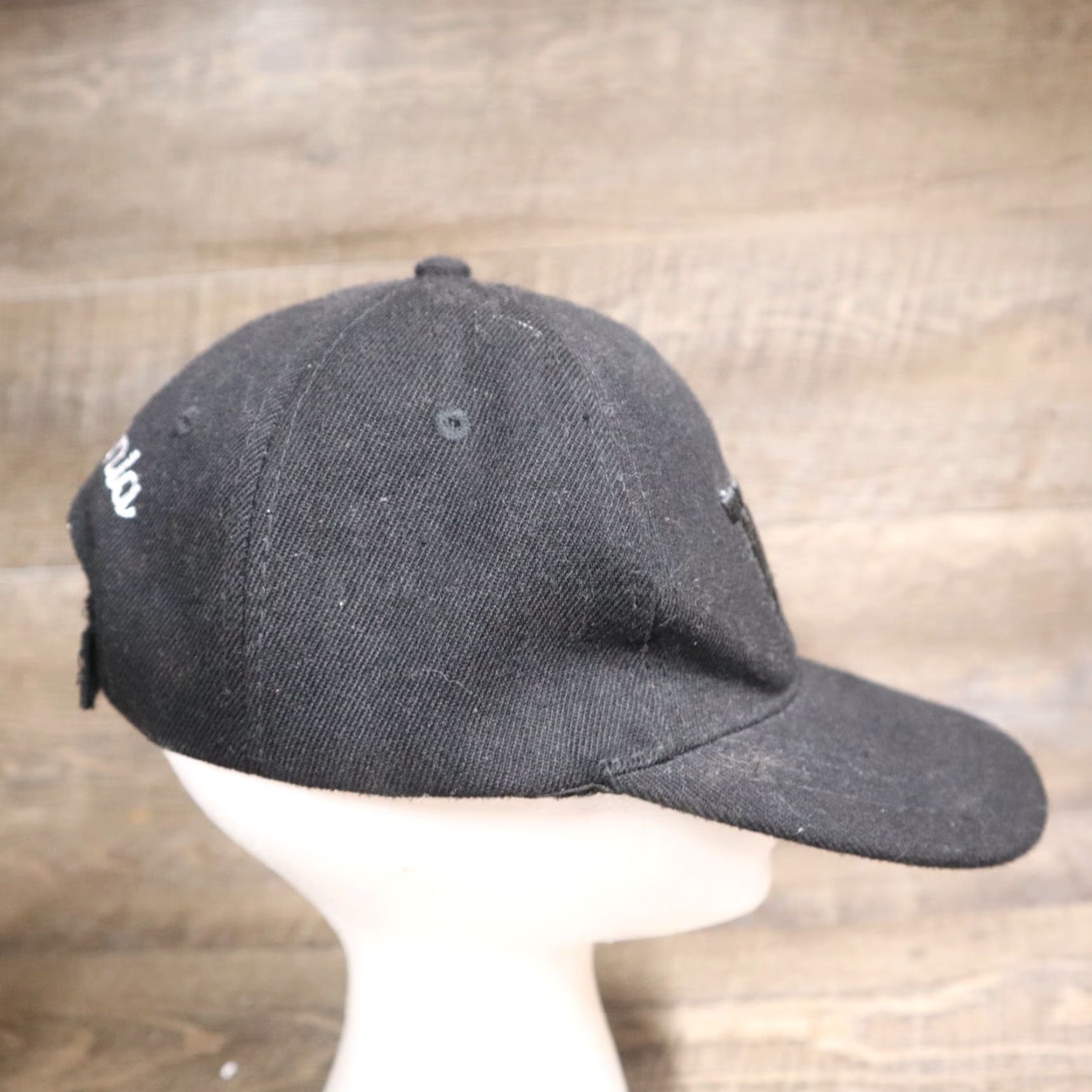 Vintage Virginia VA State Solid Black Hat Adult Adjustable Strapback Baseball Cap Size ONE SIZE - 3 Thumbnail